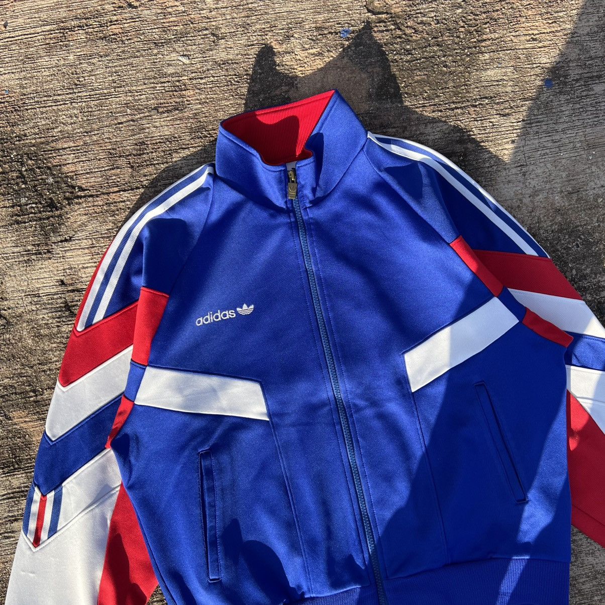 Adidas × Vintage Vintage Adidas Tracktop France 🇫🇷 templet jacket Size US L / EU 52-54 / 3 - 2 Thumbnail