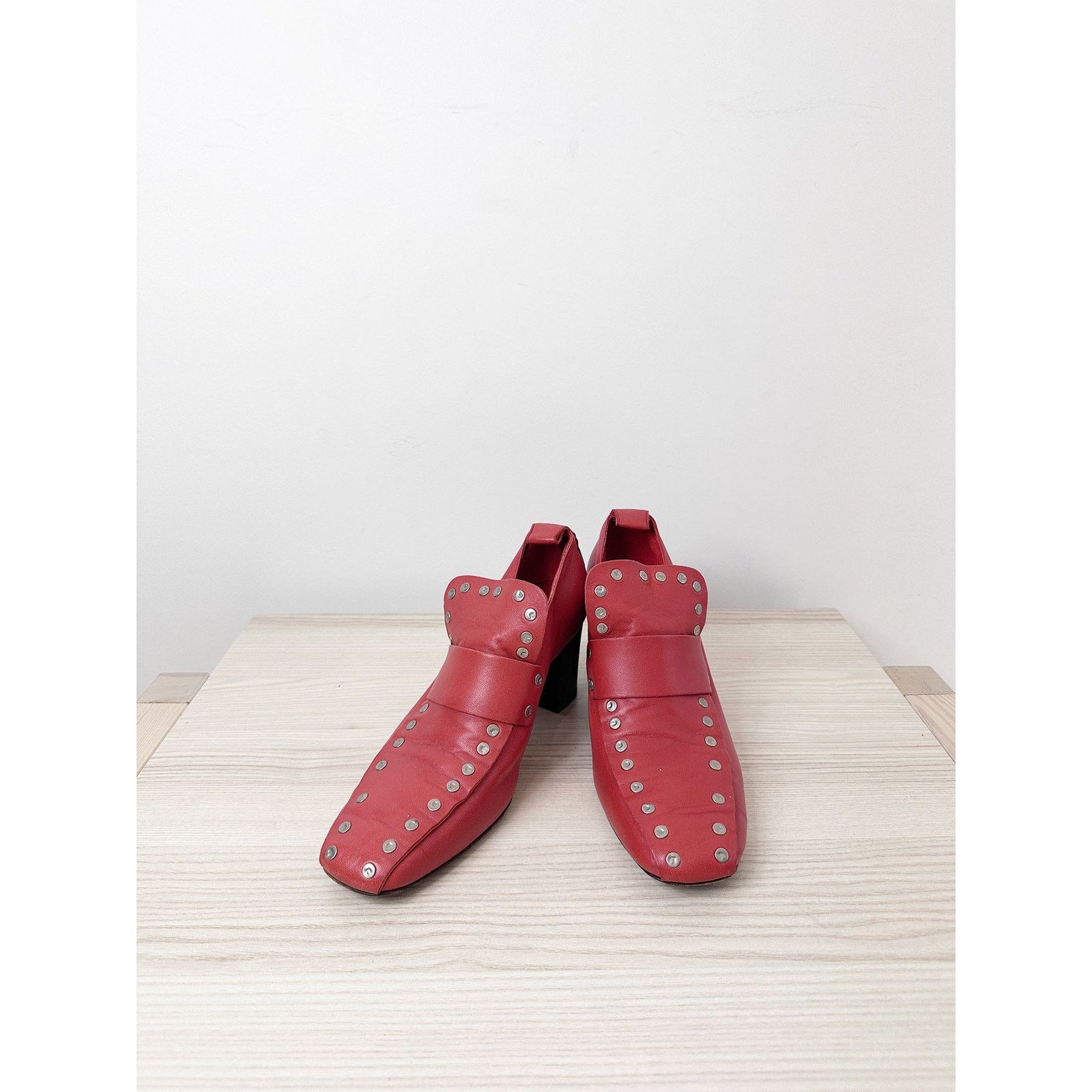 Celine Celine by Phoebe Philo Red Moccasin Pumps Size US 6 / IT 36 - 10 Thumbnail