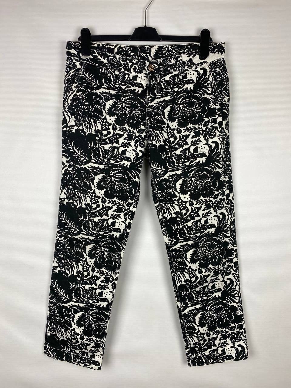 Gucci Gucci flower vintage pant woman size 42 Size 28" / US 6 / IT 42 - 1 Thumbnail