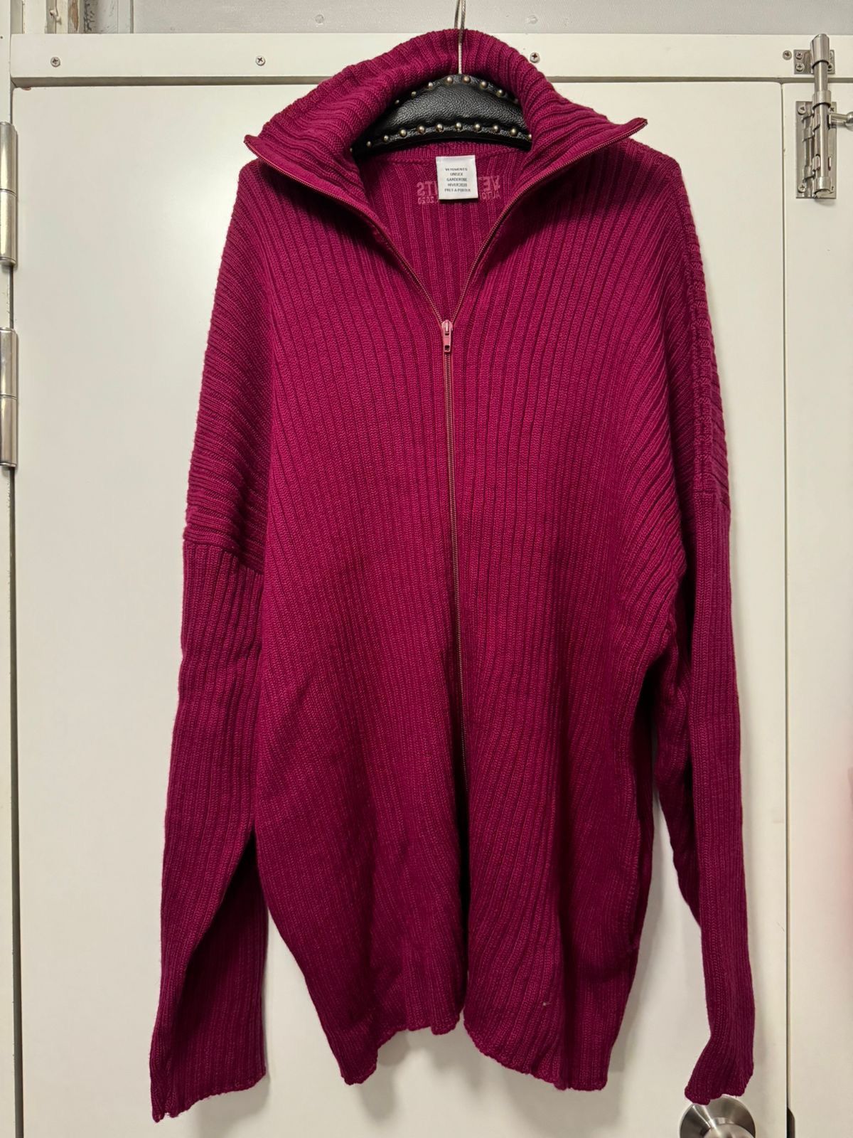 Vetements FW19 oversized zip up cardigan Size US M / EU 48-50 / 2 - 2 Thumbnail