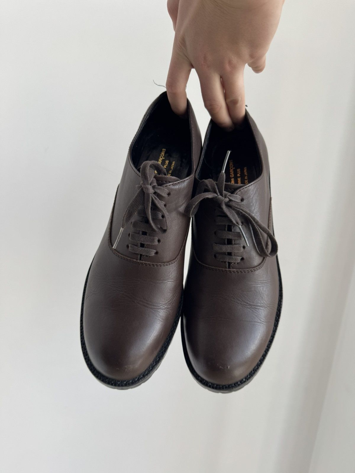Comme des Garcons COMME des GARCONS HOMME PLUS LEATHER OXFORD LACE UP SHOES Size US 7 / EU 40 - 3 Thumbnail