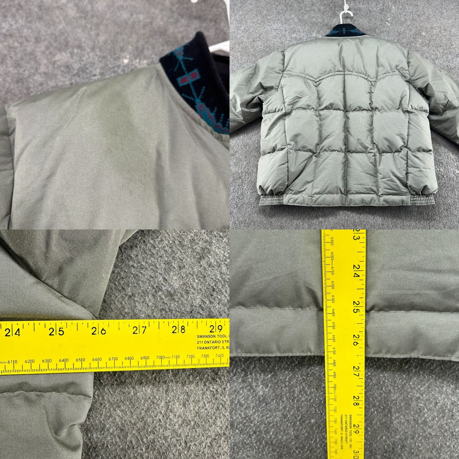 Vintage VINTAGE Comfy Jacket Mens L Grey Bomber Puffer Quilted Down Aztec Western 90s Size US L / EU 52-54 / 3 - 9 Thumbnail