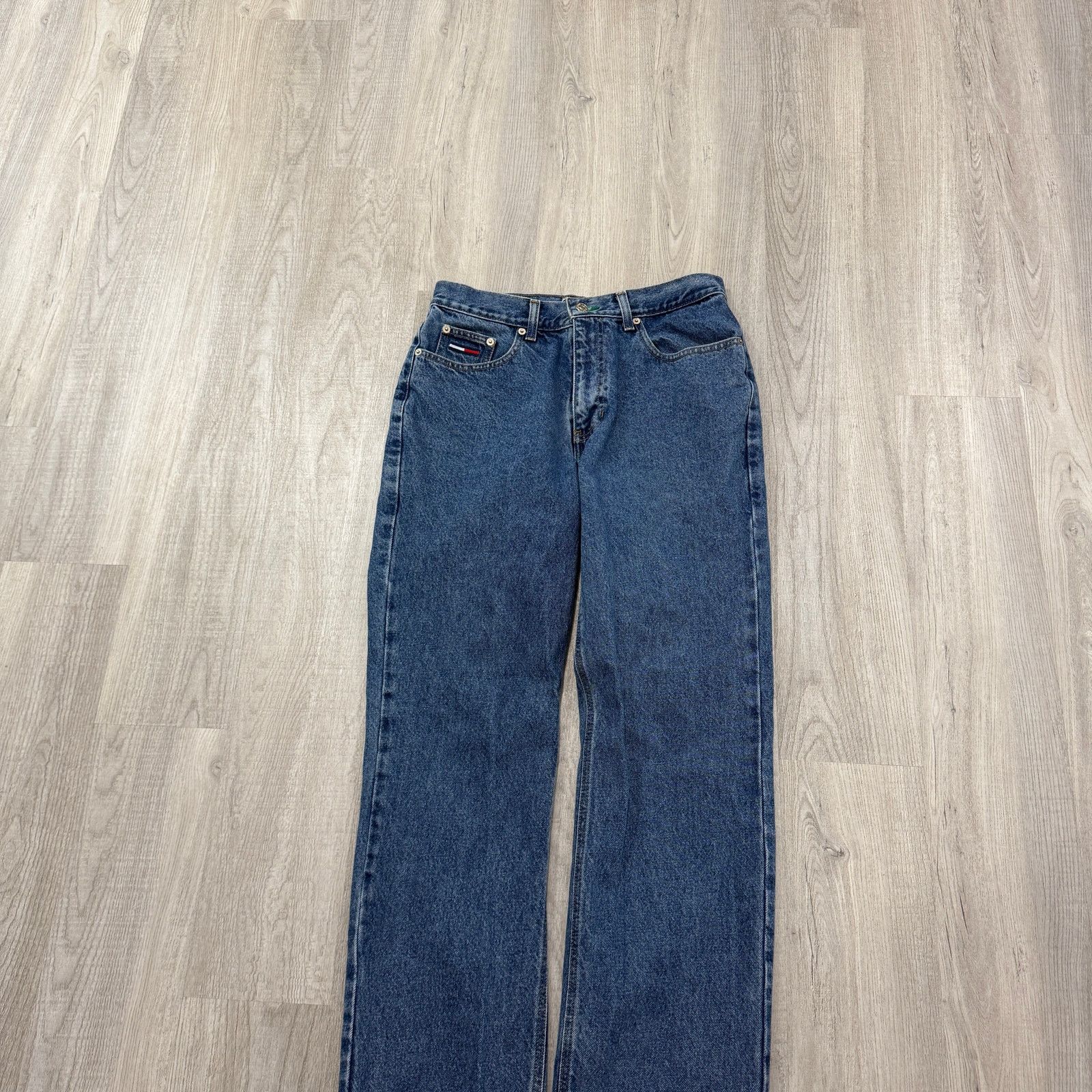 Tommy Hilfiger Vintage Tommy Hilfiger Jeans Men's 31x30 Blue 90s Denim Size US 31 - 2 Thumbnail