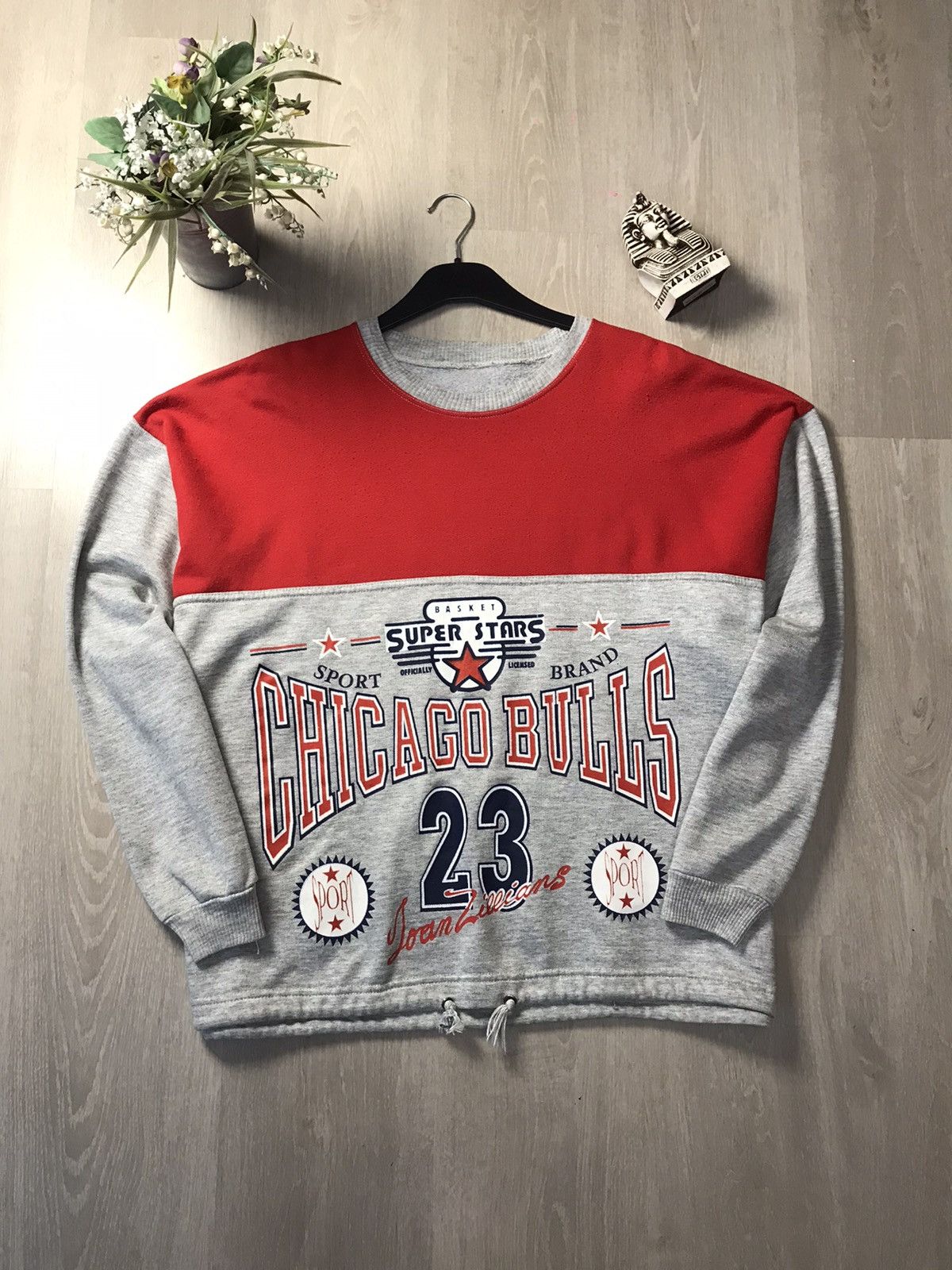 NBA × Vintage Vintage 90s Super Stars basket Chicago Bulls 23 sweatshirt Size US M / EU 48-50 / 2 - 1 Thumbnail