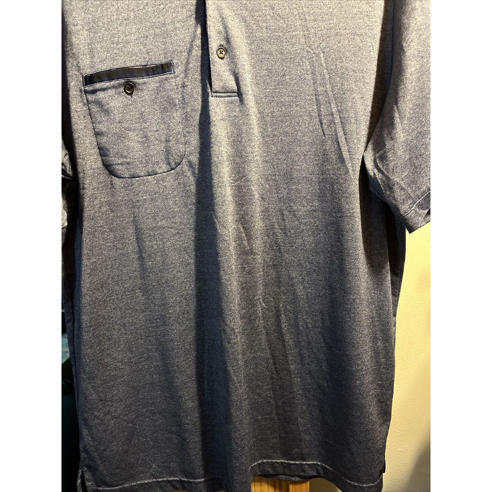 Greg Norman Greg Norman Men’s Large Gray SS Cotton Polyester Polo Shirt Size US L / EU 52-54 / 3 - 5 Thumbnail