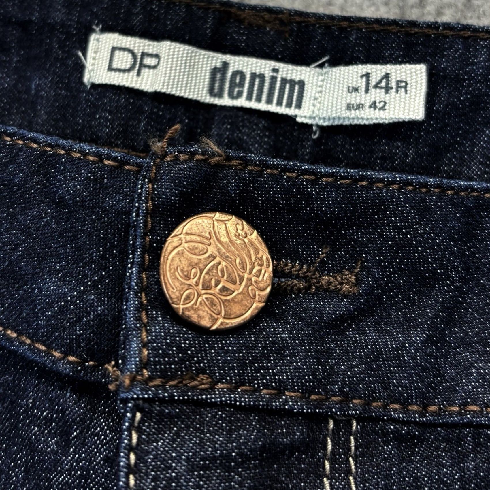 Vintage Dorothy Perkins Jeans Womens 14 Skinny UK14 Regular Denim Dark Wash New With Tags L31 Size 36" / US 14 / IT 50 - 5 Thumbnail