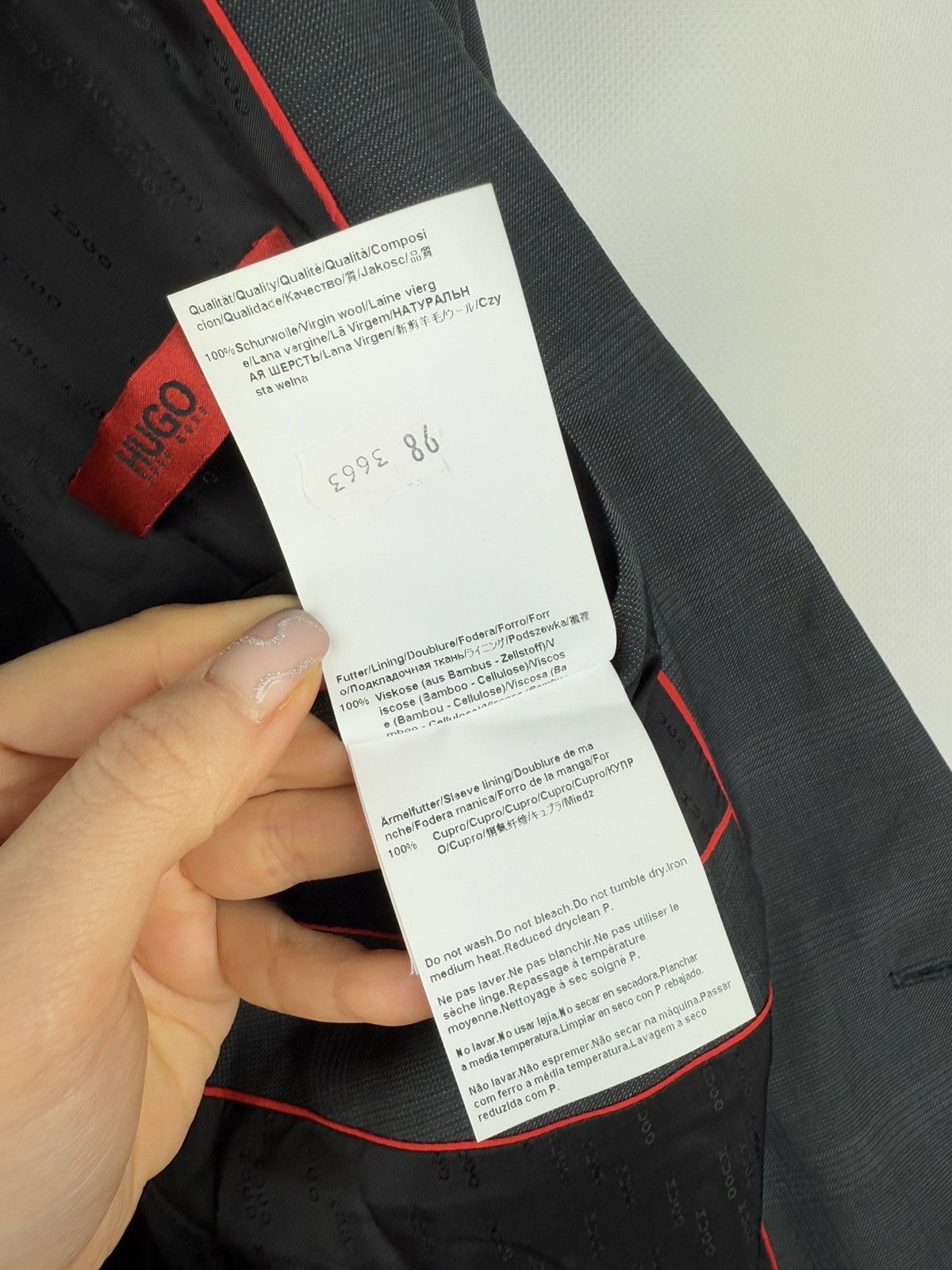 Hugo Boss Hugo Boss Aiko1/Heise Wool Plaid 2 Piece Suit Blazer Pants Size 40L - 13 Thumbnail