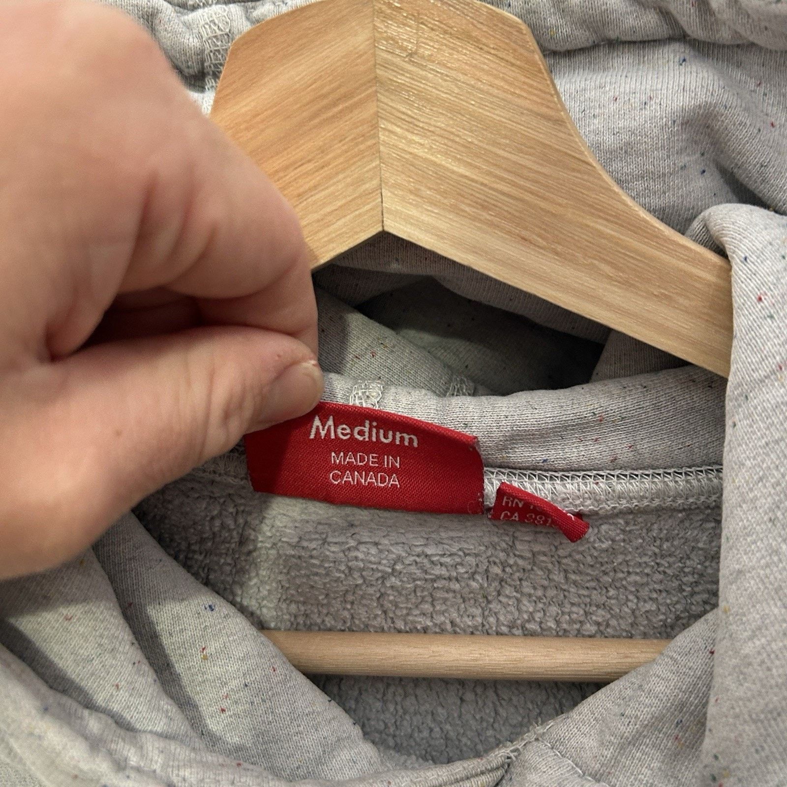 Supreme Supreme Drop Shadow Hooded Sweatshirt “Heather Gray” FW20 Size US M / EU 48-50 / 2 - 8 Thumbnail