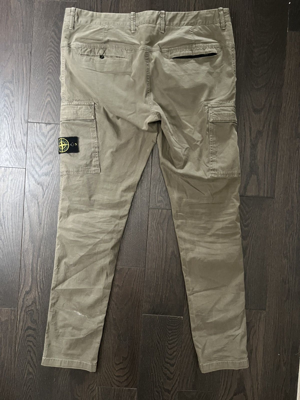Stone Island Stone Island Slim Olive Cargo Pants Size US 34 / EU 50 - 11 Thumbnail