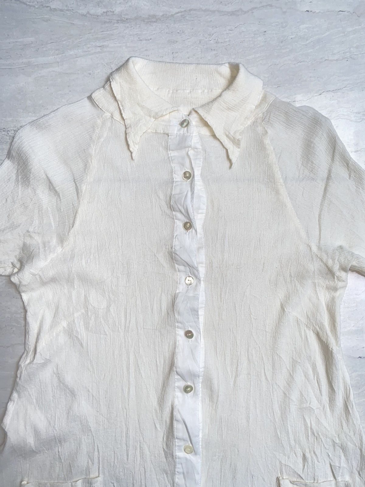 Designer × Japanese Brand UNDICI.NOVE 99.9999 White Shirt Size US XS / EU 42 / 0 - 7 Thumbnail