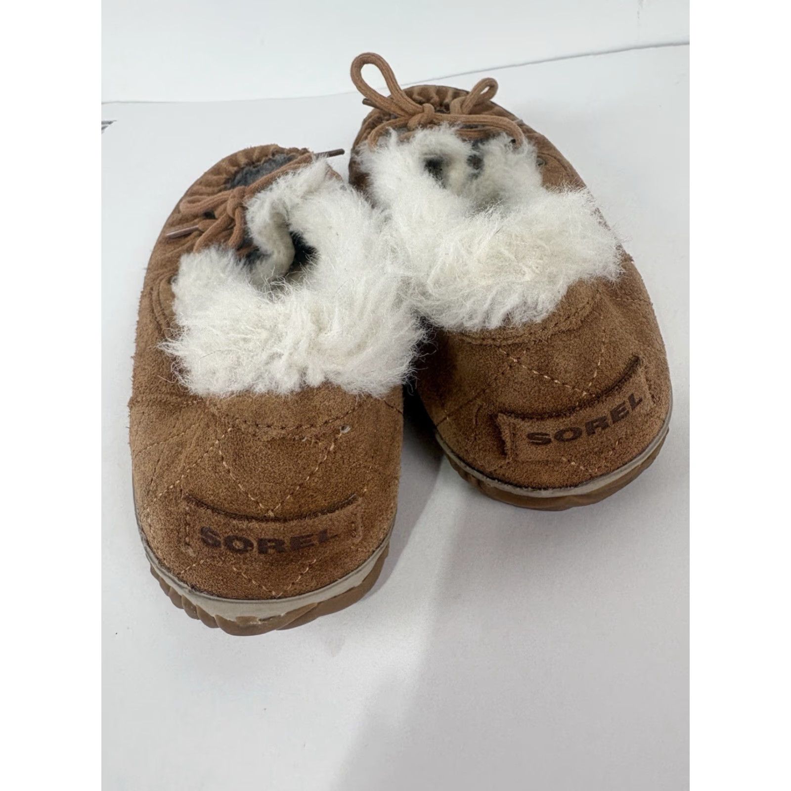 SOREL Sorel Slip-Ons Womens Size 9 Suede Faux Fur Multicolor Casual Round Toe Shoes Size ONE SIZE - 3 Thumbnail