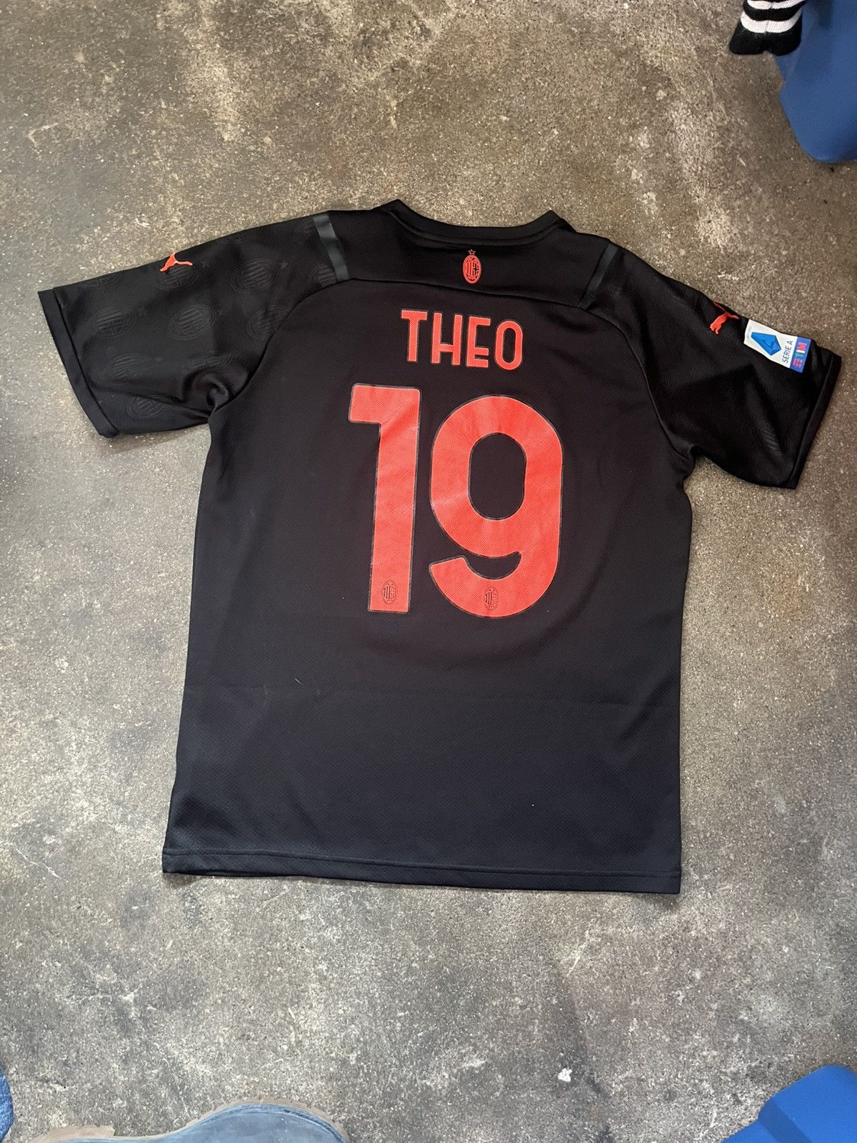 Puma AC milan puma 2019/2020 away soccer jersey theo #19 Size US L / EU 52-54 / 3 - 6 Thumbnail