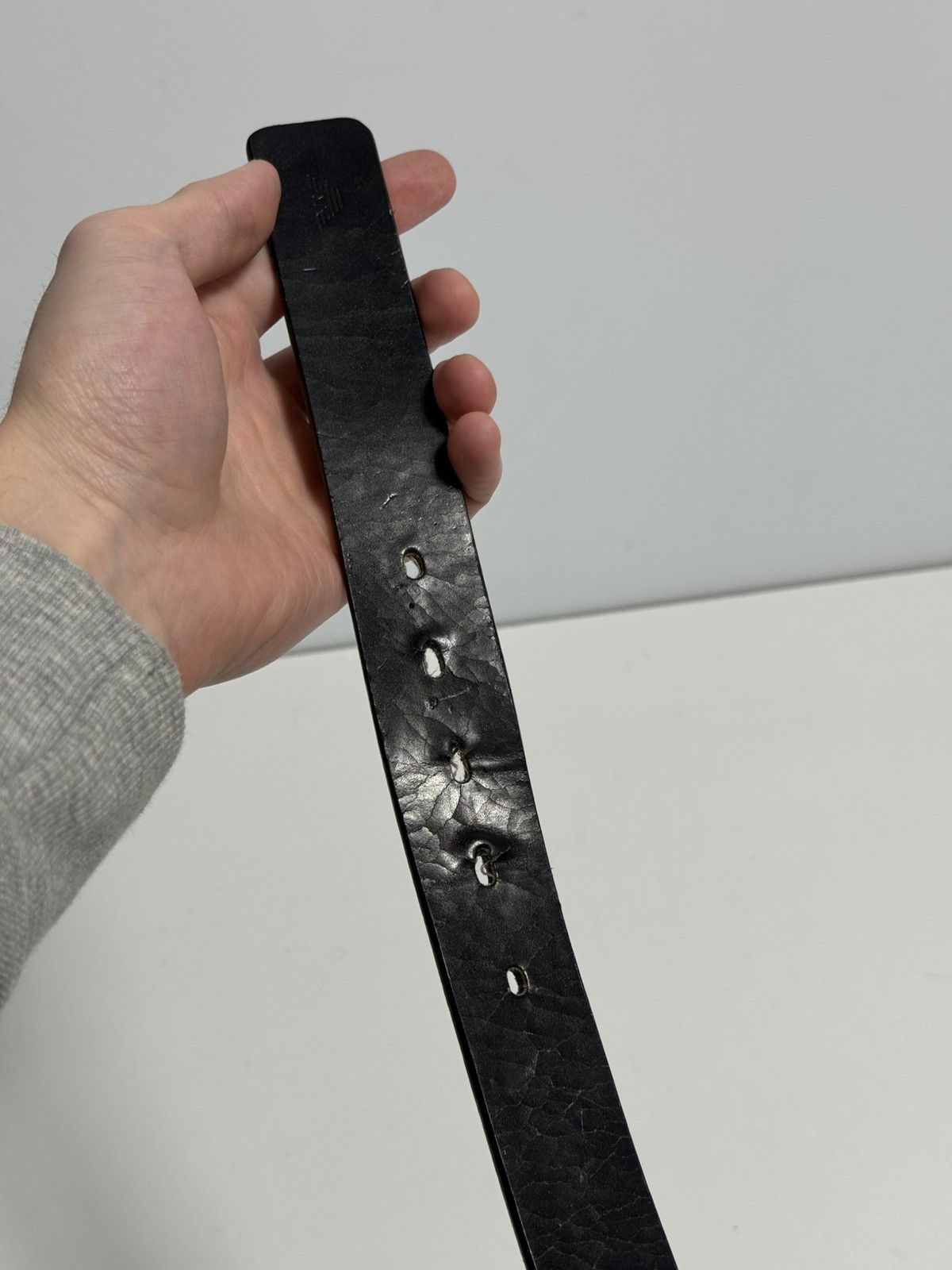 Armani Armani Vintage Y2K style Hype Belt Leather Size ONE SIZE - 7 Thumbnail