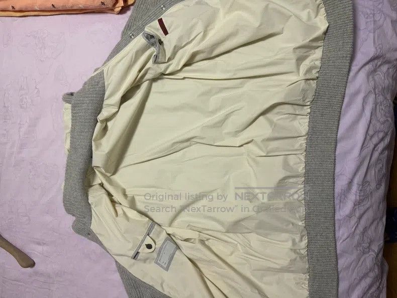 Brunello Cucinelli Brunello Cucinelli Men's Light Gray Hooded Cashmere Jacket Size US M / EU 48-50 / 2 - 6 Thumbnail