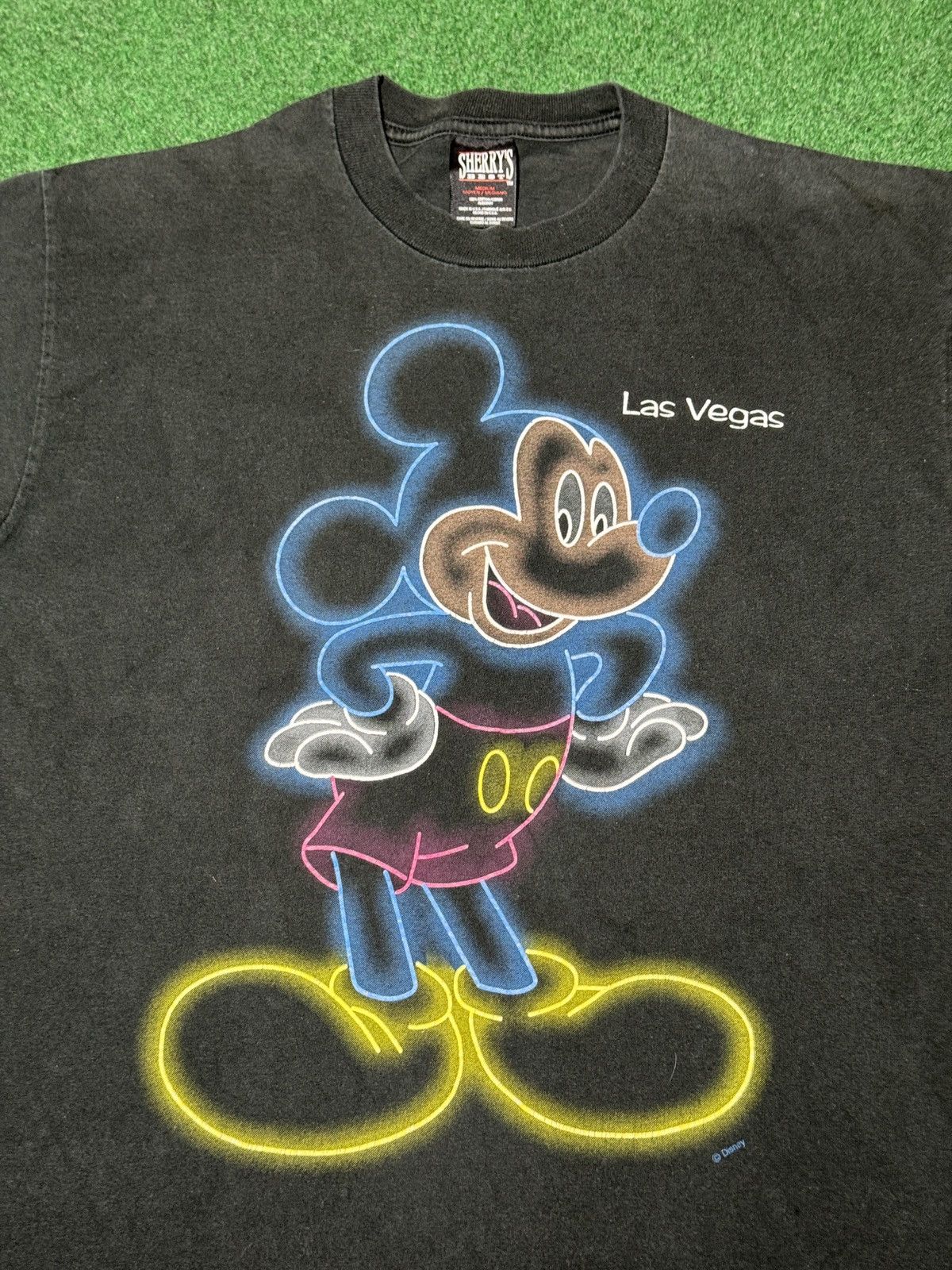 Disney Disney Mickey Mouse Neon Light Las Vegas 90s Medium T Shirt Size US M / EU 48-50 / 2 - 2 Thumbnail