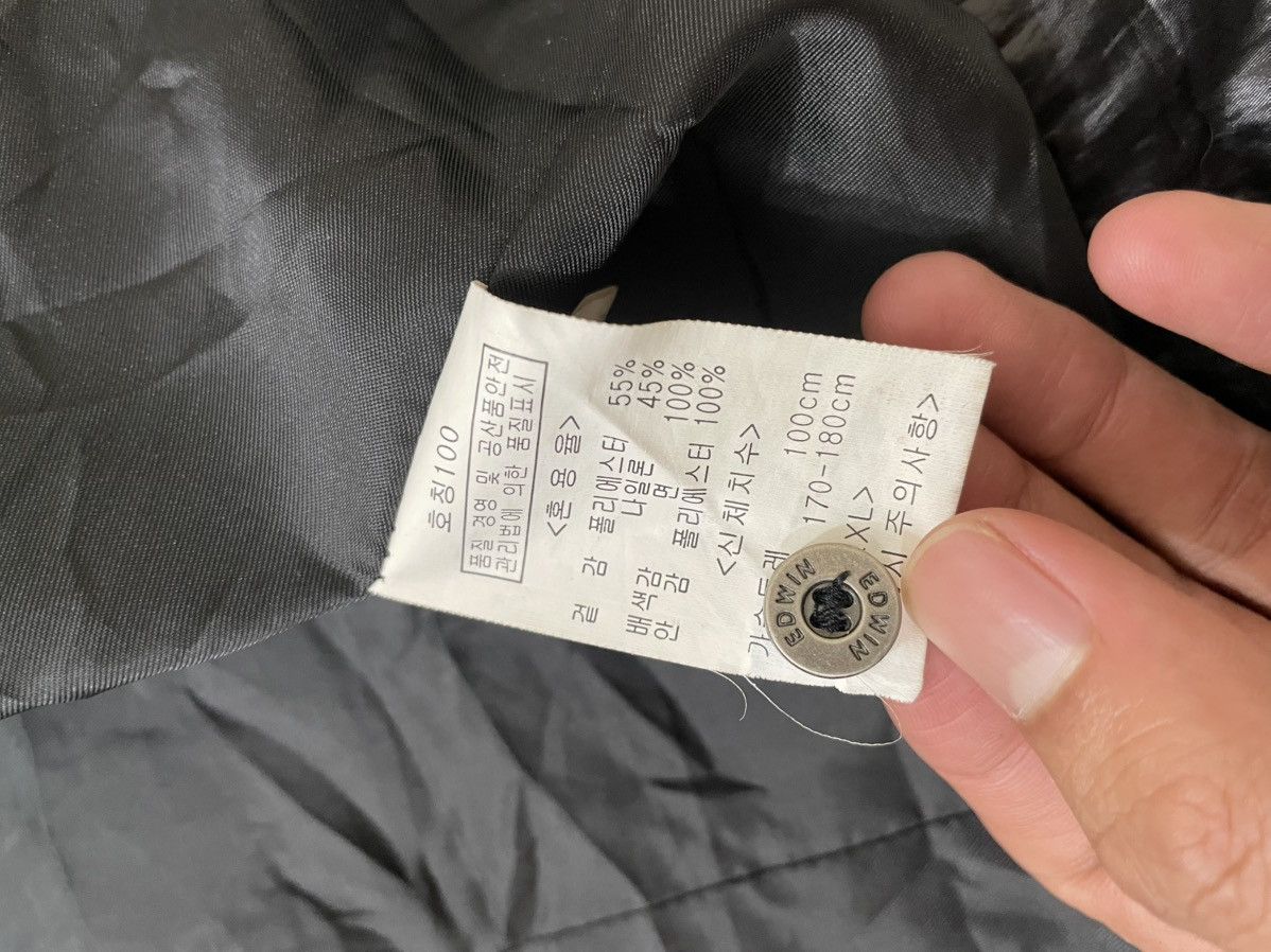 Edwin 2000s Edwin Black Crinkled Nylon Biker Jacket LGB If6was9 Size US L / EU 52-54 / 3 - 8 Thumbnail
