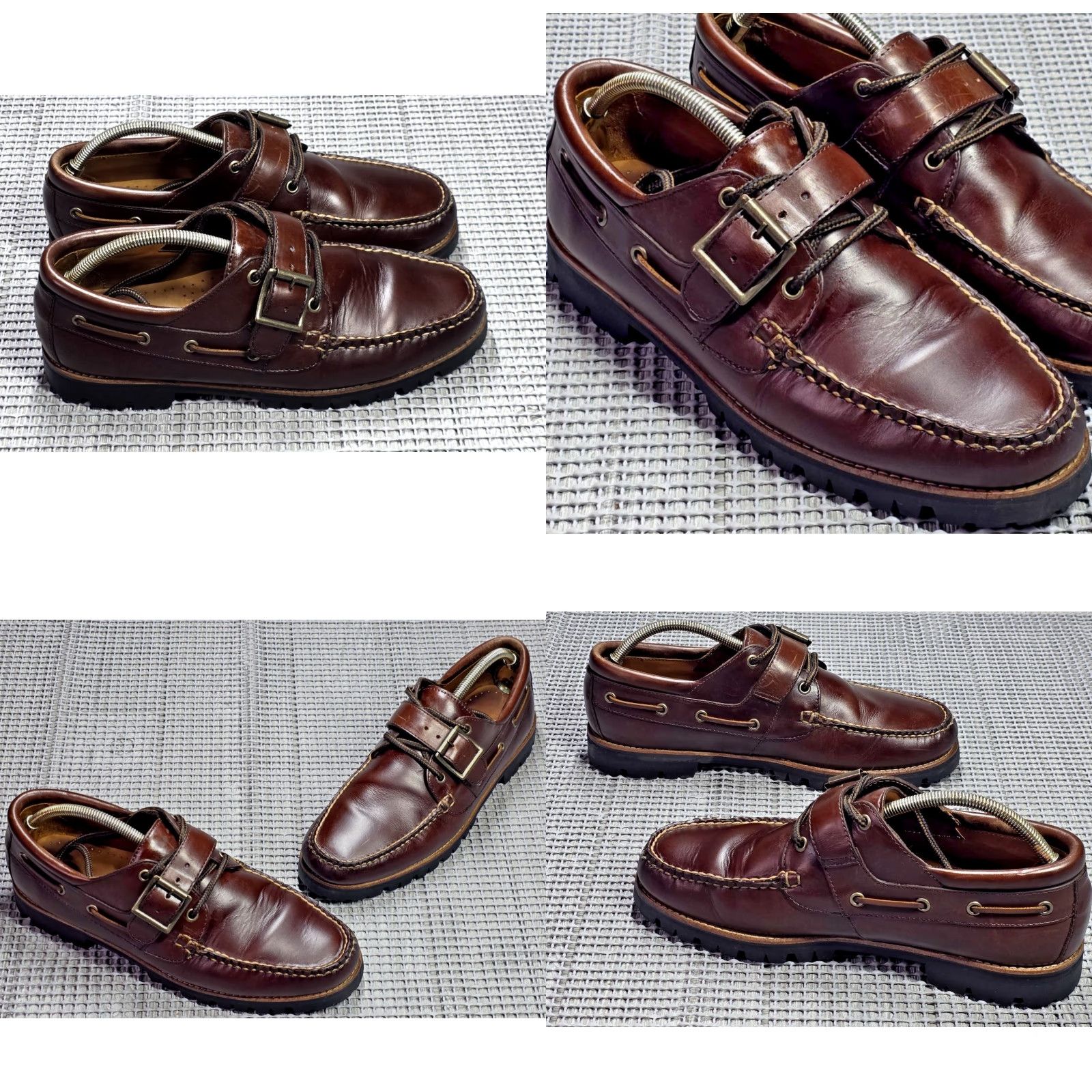 J.Crew J.CREW Hampshire Leather Dark Burgundy Buckle Derby Loafer Sz 10 Vibram Sole Leather Upper Leather Lining Dress Mens Shoes Size US 10 / EU 43 - 10 Thumbnail