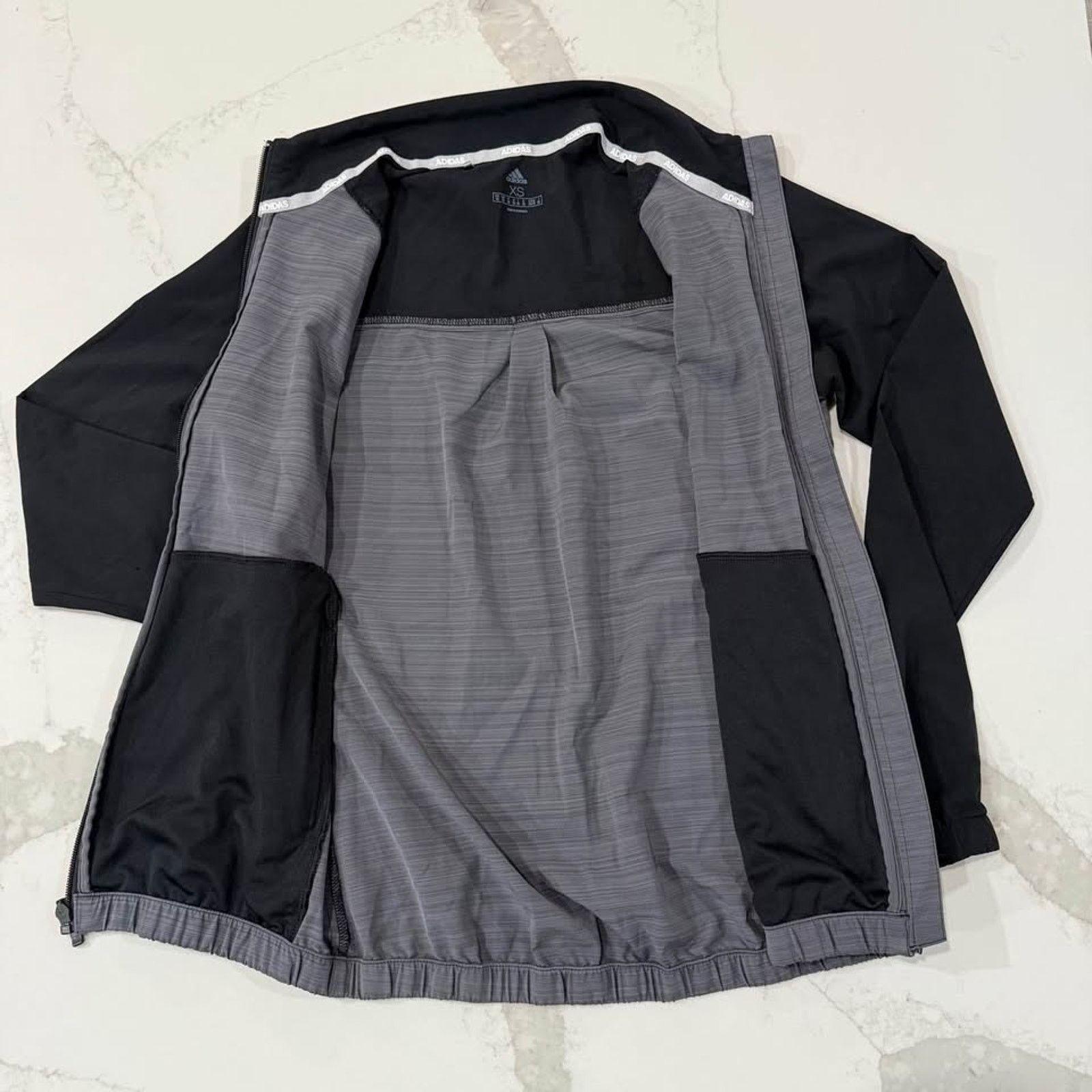 Adidas Adidas Essentials Full Zip Golf Wind Jacket Women's XS Gray Size XS / US 0-2 / IT 36-38 - 5 Thumbnail