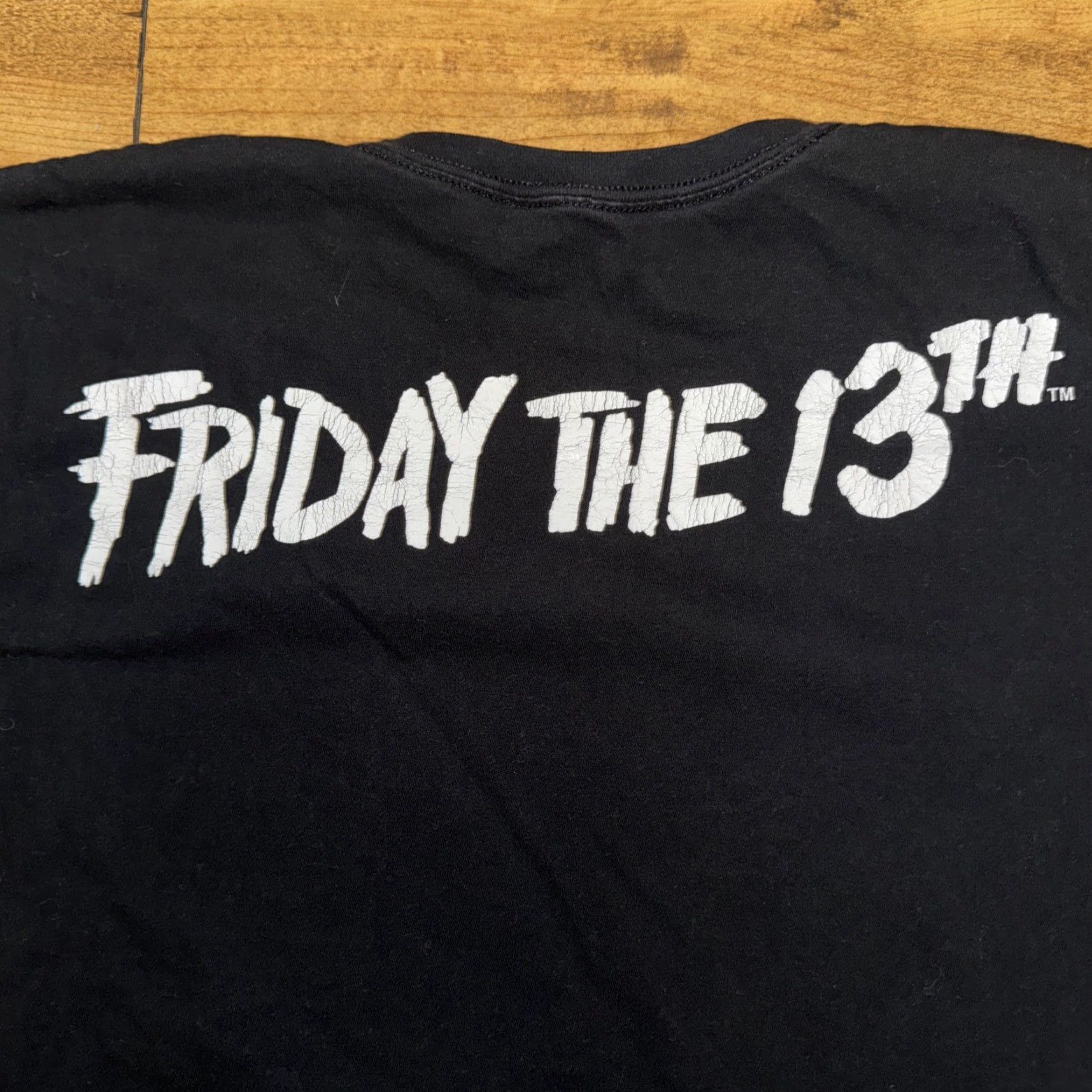 Vintage Friday The 13th T-Shirt Jason Black Out XL Men XL Black Shirt Mens Size US XL / EU 56 / 4 - 5 Thumbnail