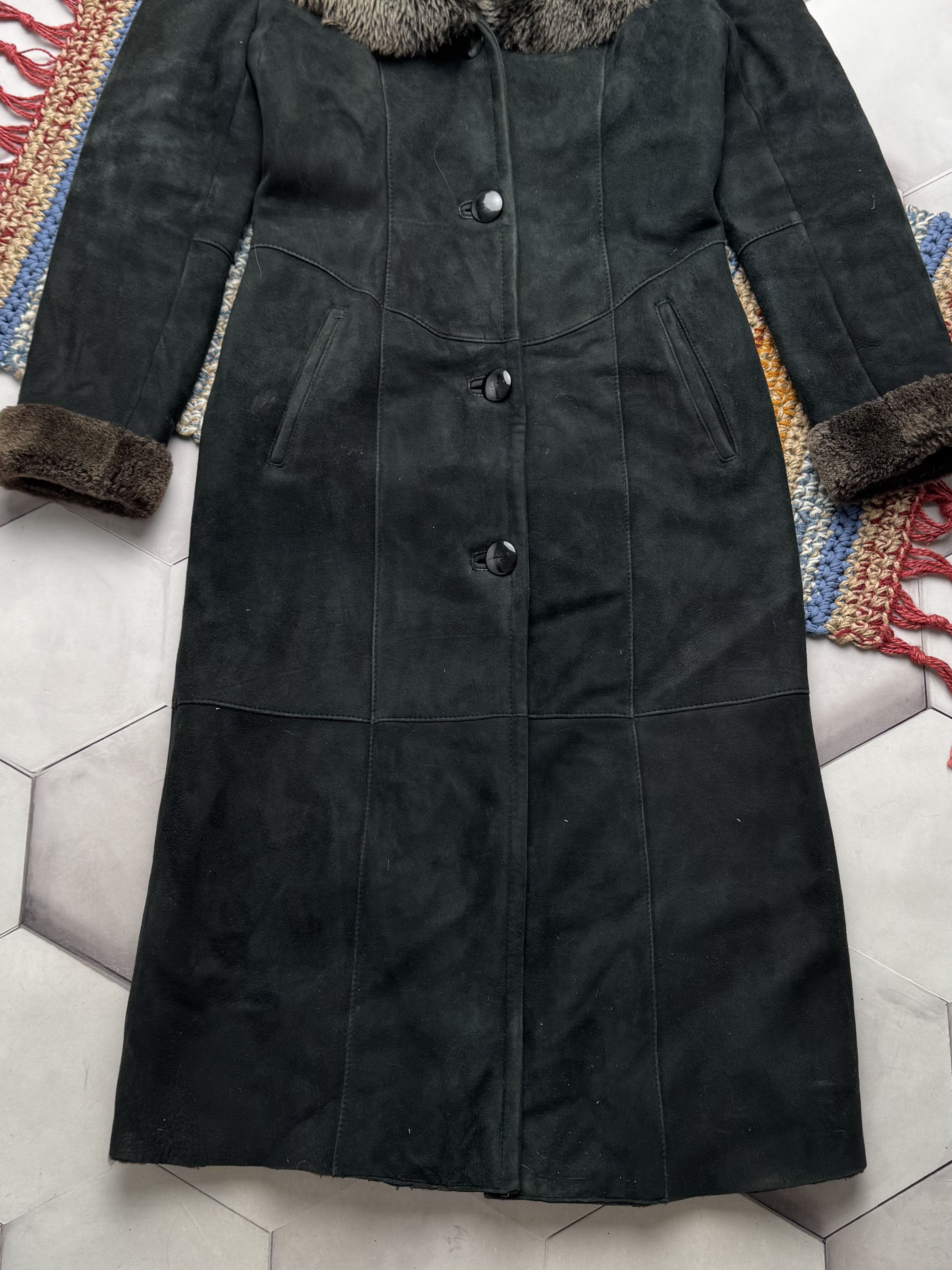 Japanese Brand Vintage Real Sheepskin Hooded Coat (E4) Size S / US 4 / IT 40 - 3 Thumbnail
