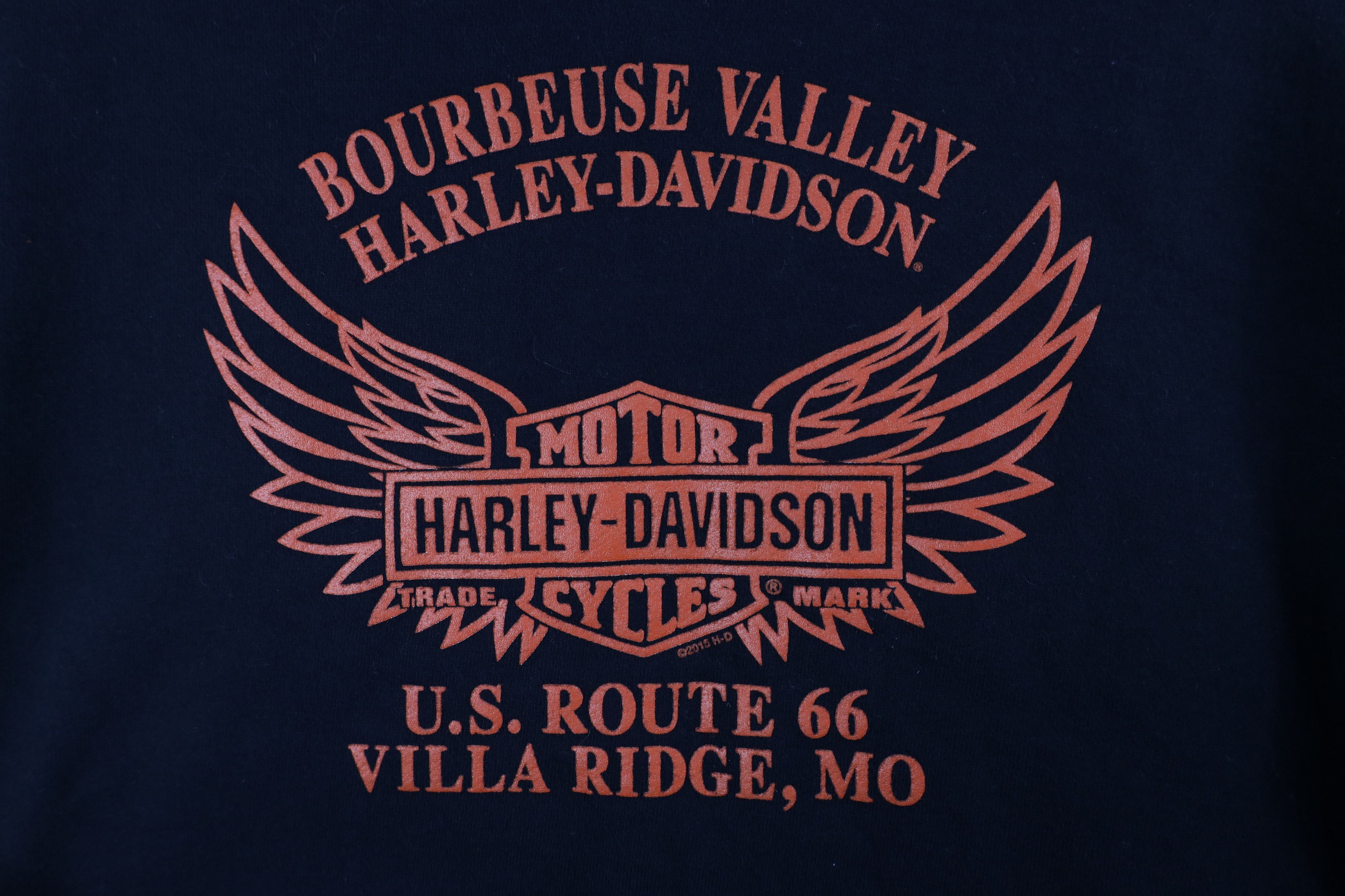 Harley Davidson × Vintage Vintage Y2K Harley Davidson Spell Out Full Zip Hoodie Black Size M / US 6-8 / IT 42-44 - 10 Thumbnail