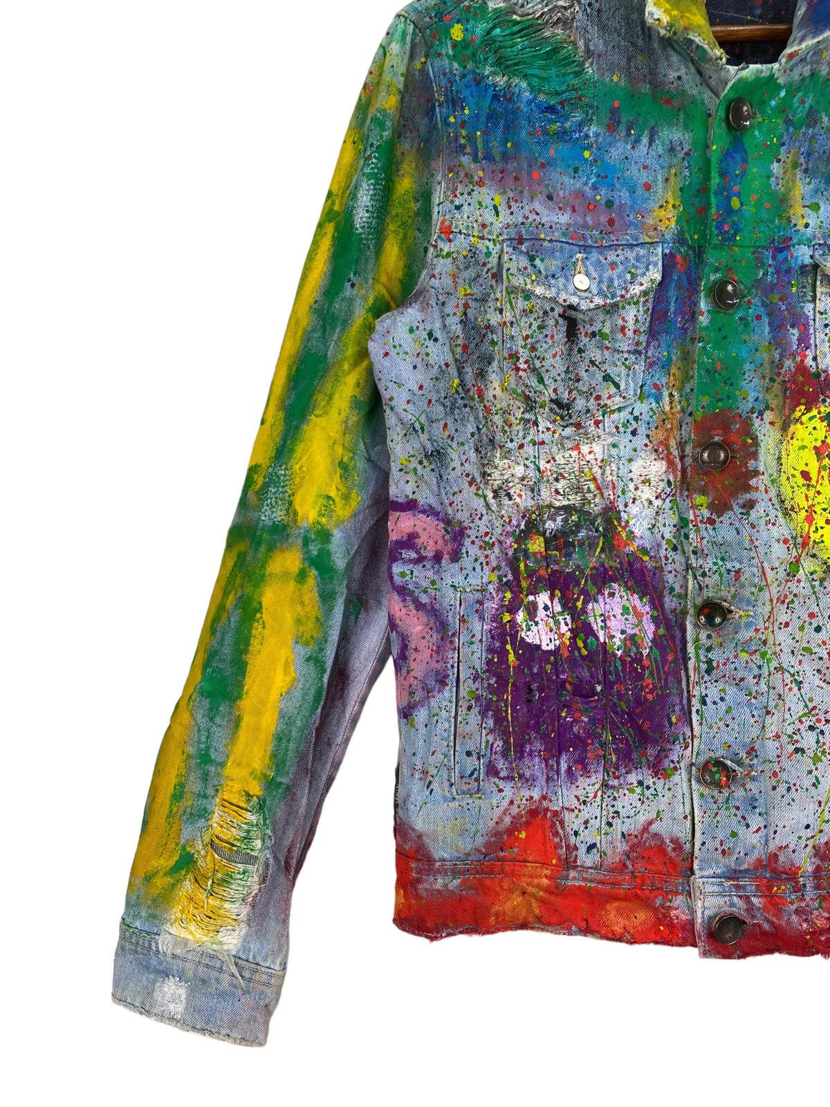 If Six Was Nine P.Grax Denim Jacket Painting Art Size US S / EU 44-46 / 1 - 4 Thumbnail