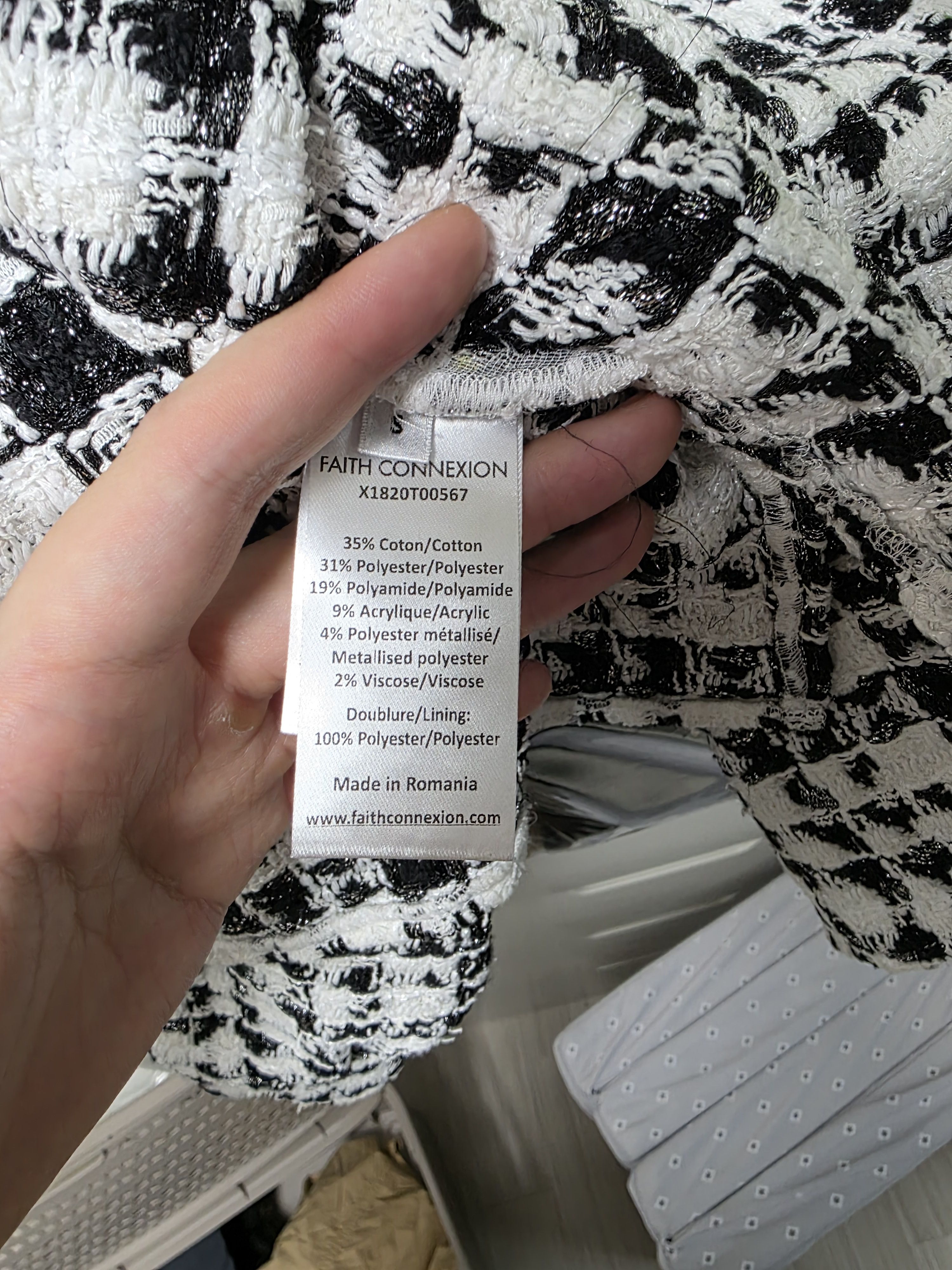 Faith Connexion Faith Connexion tweed shirts s size X1820T00567 Size US S / EU 44-46 / 1 - 4 Thumbnail