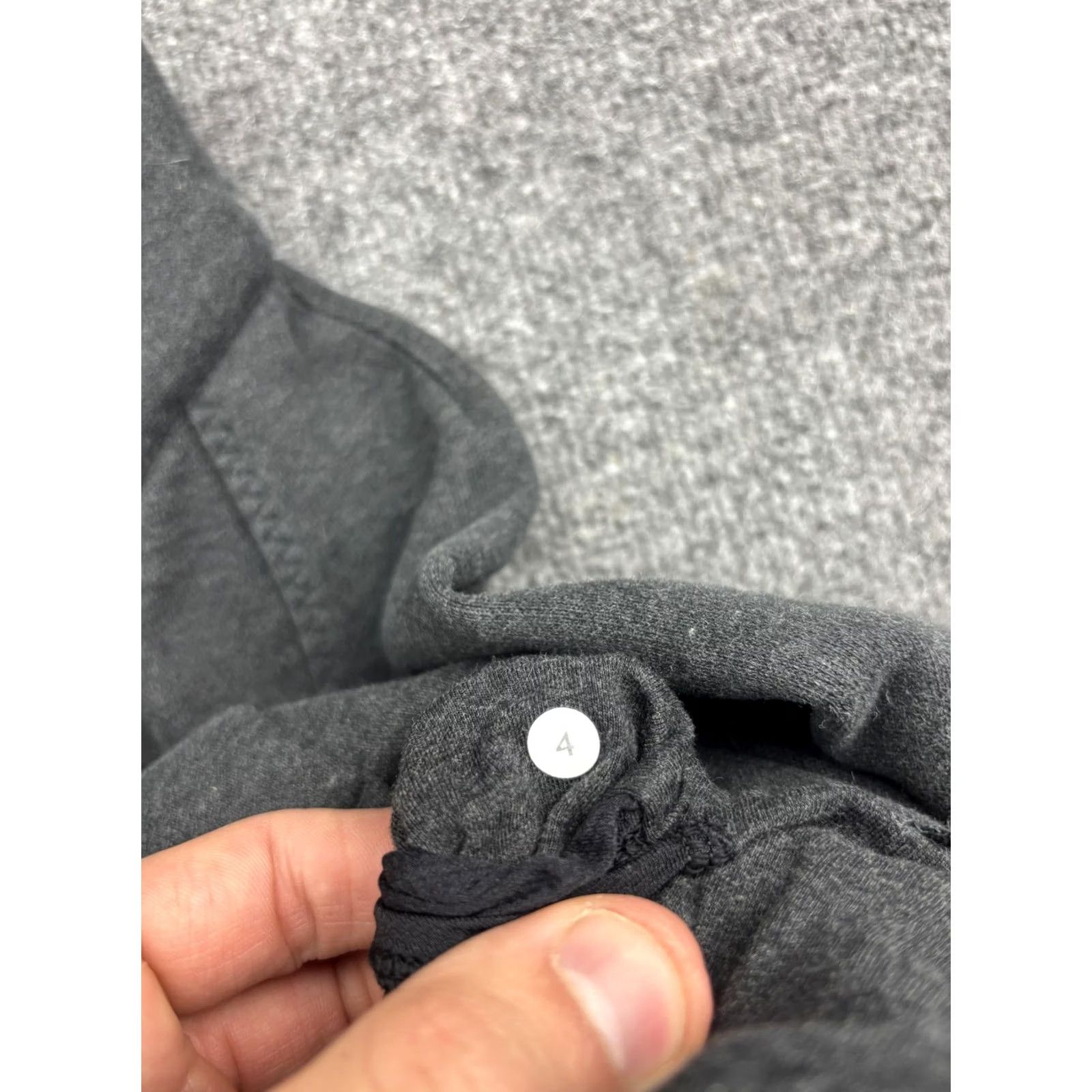 Lululemon VINTAGE? No. Lululemon Jacket Womens 4 Gray Asymmetrical Zip Funnel Neck Fleece Thumbholes Size S / US 4 / IT 40 - 4 Thumbnail