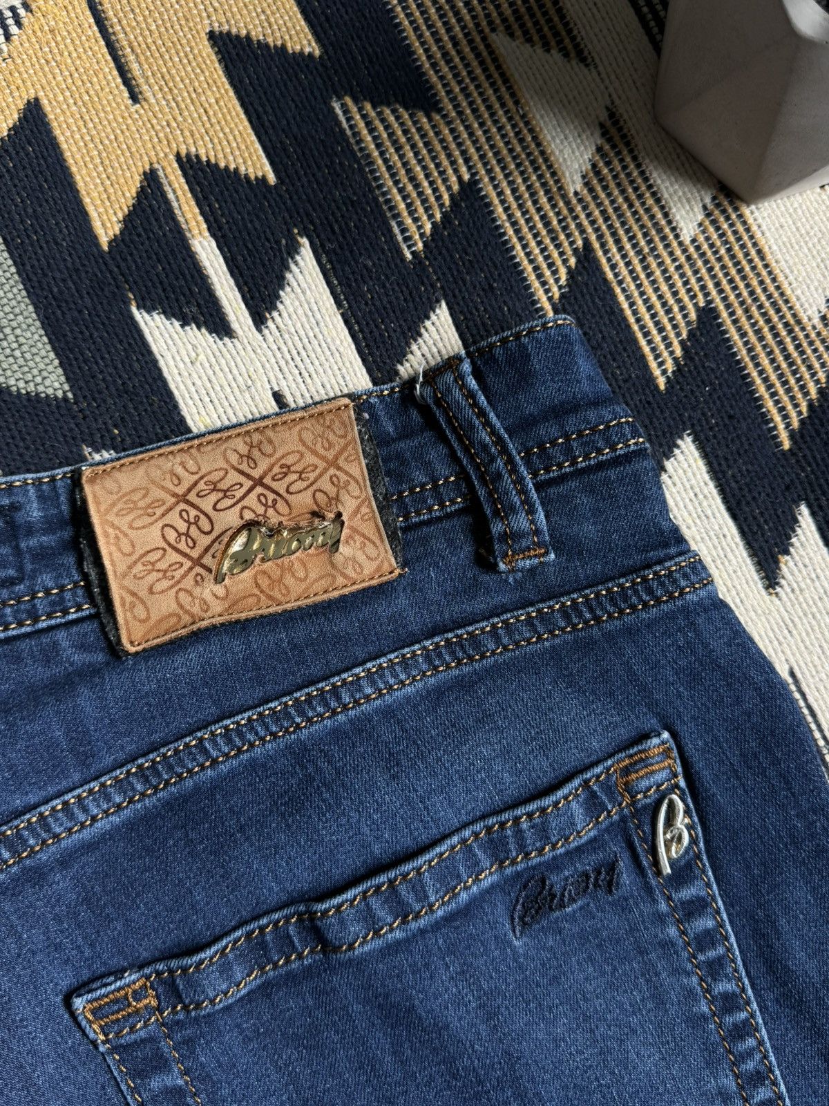 Brioni Brioni Logo Denim Luxury Jeans Size US 31 - 6 Thumbnail