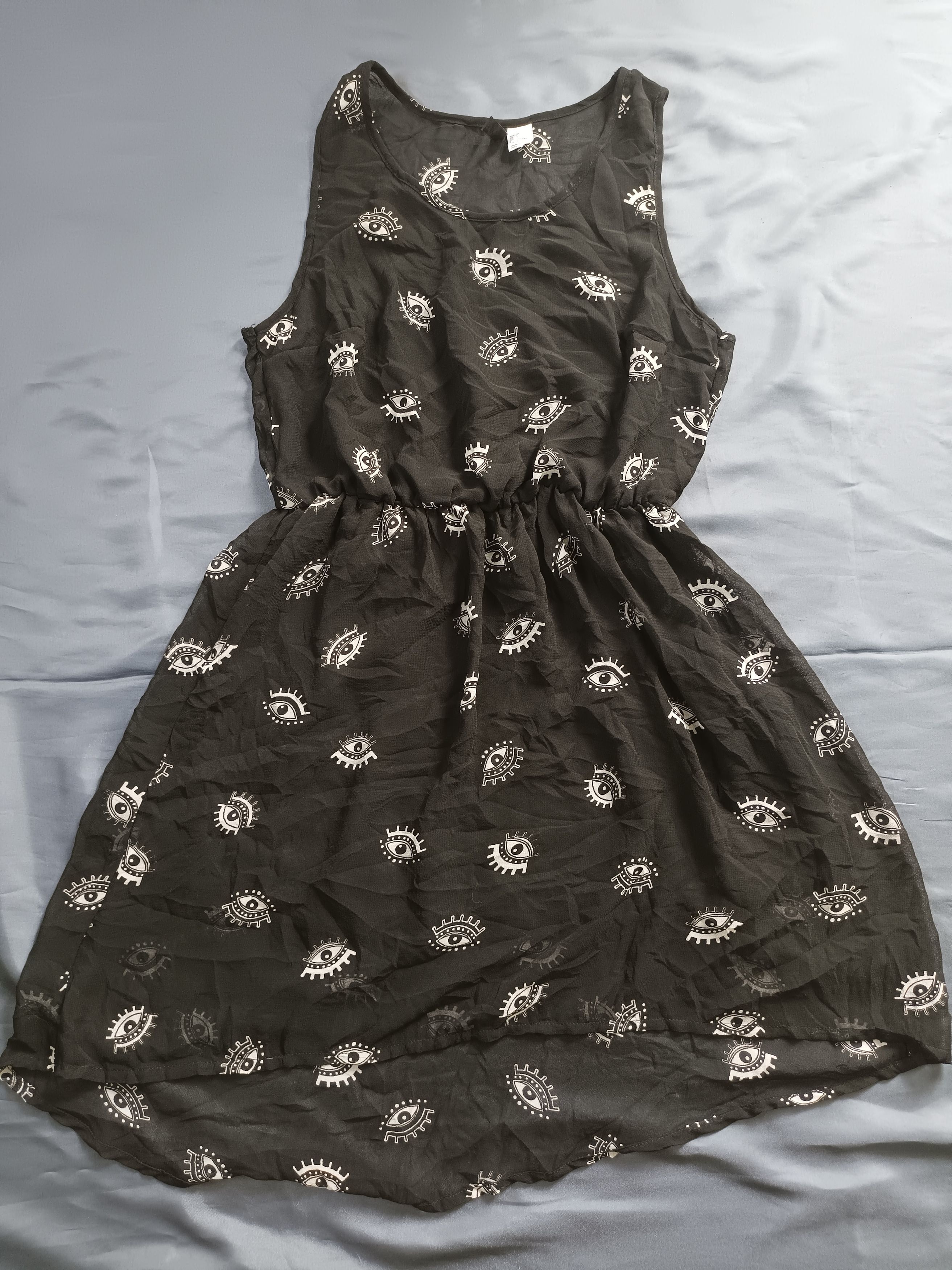 Divided × H&M × Japanese Brand H&M Divided Black All Seeing Eye Dress Sleeve less Size M / US 6-8 / IT 42-44 - 14 Thumbnail
