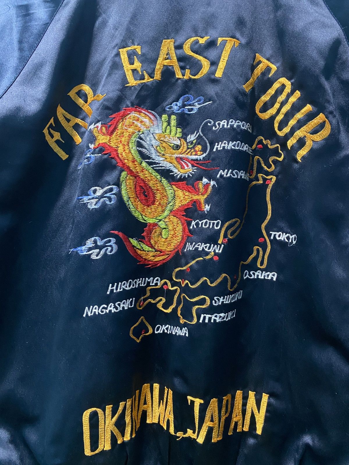 Japanese Brand Dragon Far East Tour Okinawa Japan Sukajan Satin Jacket Size US M / EU 48-50 / 2 - 8 Thumbnail