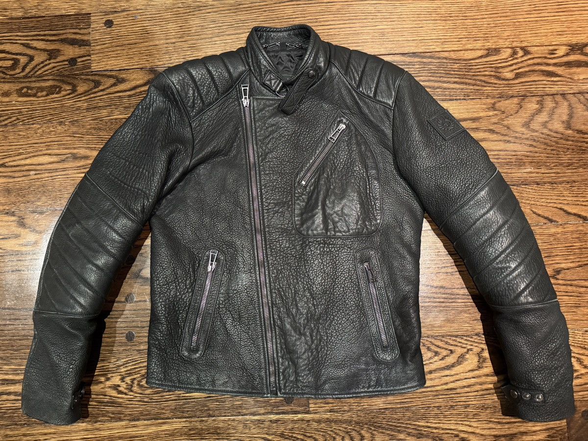Belstaff Belstaff Black Leather Moto Jacket – Quilted Shoulders Size US M / EU 48-50 / 2 - 8 Thumbnail