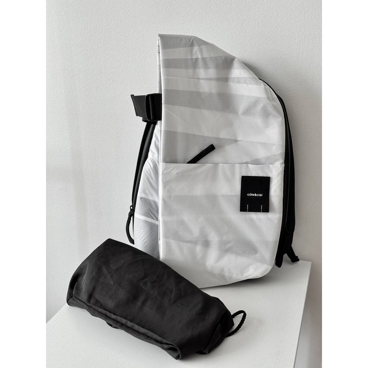 Cote&Ciel Cote and Ciel White Layered Isar Backpack Technical Ripstop Size ONE SIZE - 1 Thumbnail
