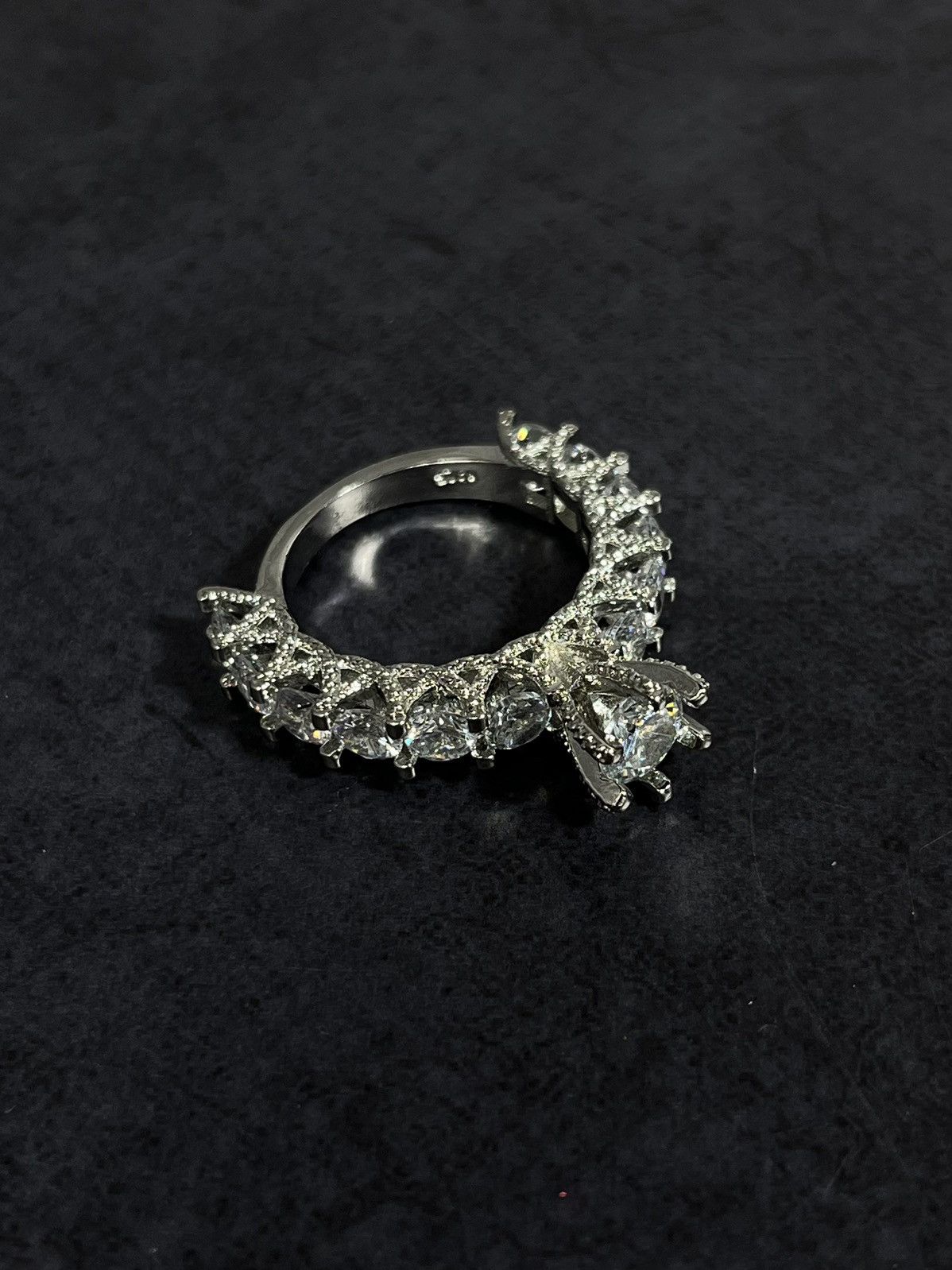 Japanese Brand × Jewelry × Vintage Luxury Eternity Band with Solitaire – Japanese Brand Size ONE SIZE - 6 Thumbnail