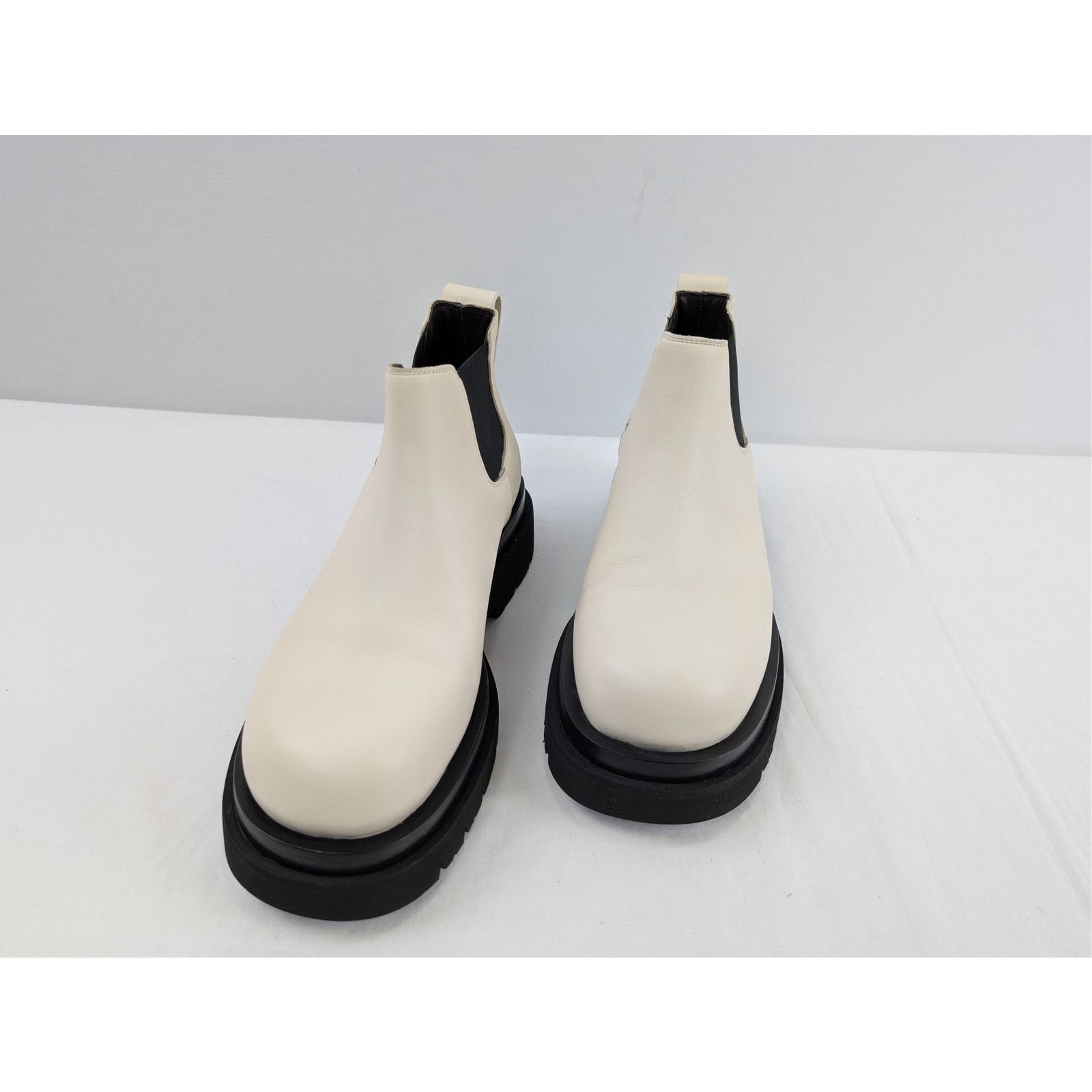 Bottega Veneta o1rshd1 Military Calf The Lug Boots in Sea Salt Size US 10 / EU 43 - 8 Thumbnail
