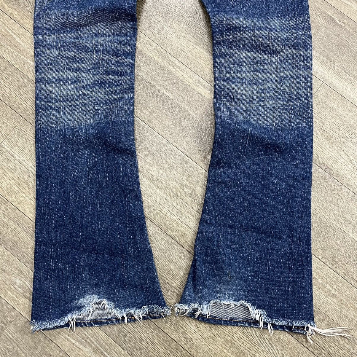 Japanese Brand 2000s Sly Japan Clawmark Distressed Punk Bootcut Flare Jeans Size US 26 / EU 42 - 16 Thumbnail