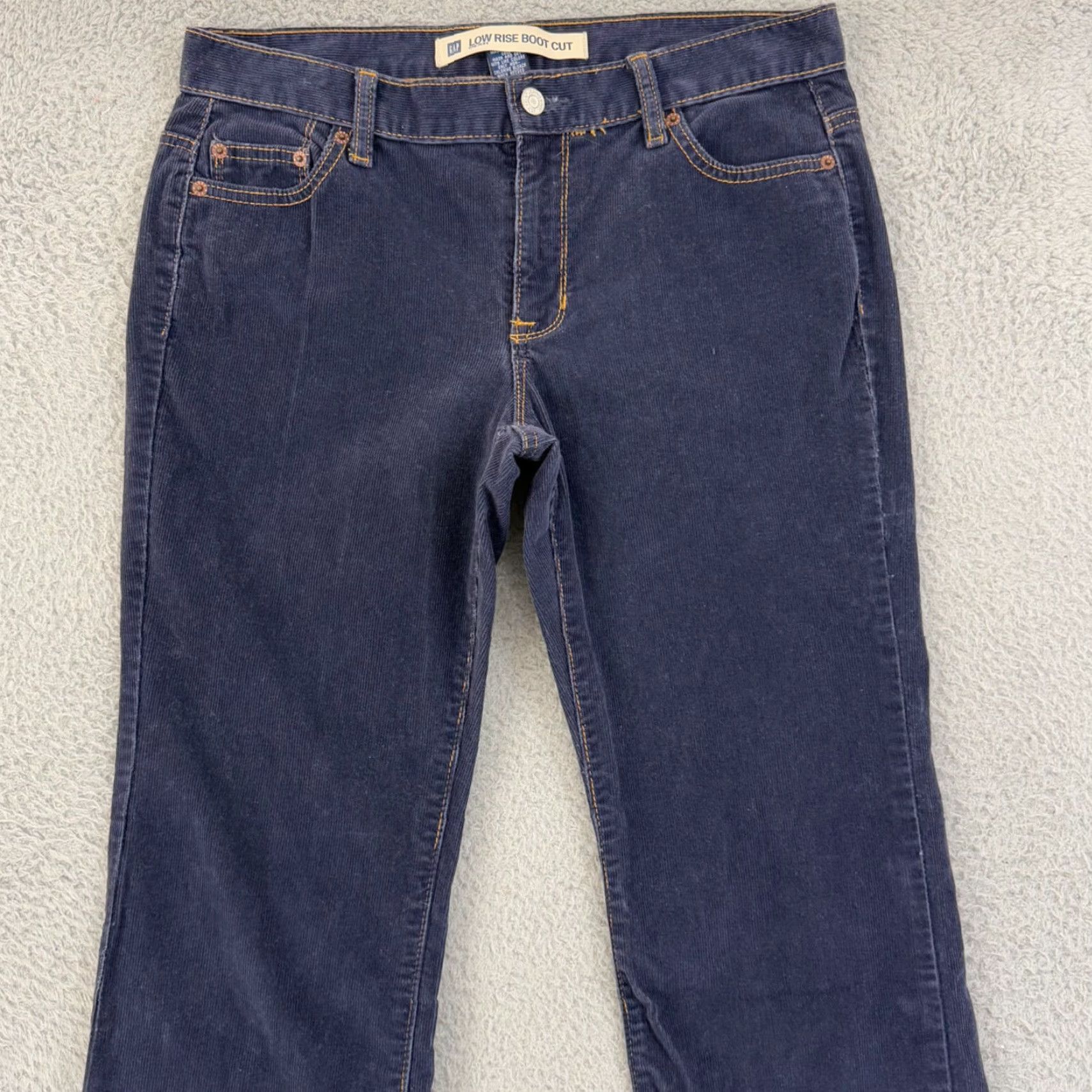 Gap VINTAGE GAP Pants Womens 8XL Blue Corduroy Low Rise Bootcut 32x34 Hippie Boho Stretch 90s Retro Hippie Bohemian Mens Girls Womens Size 40" / US 18 - 3 Thumbnail