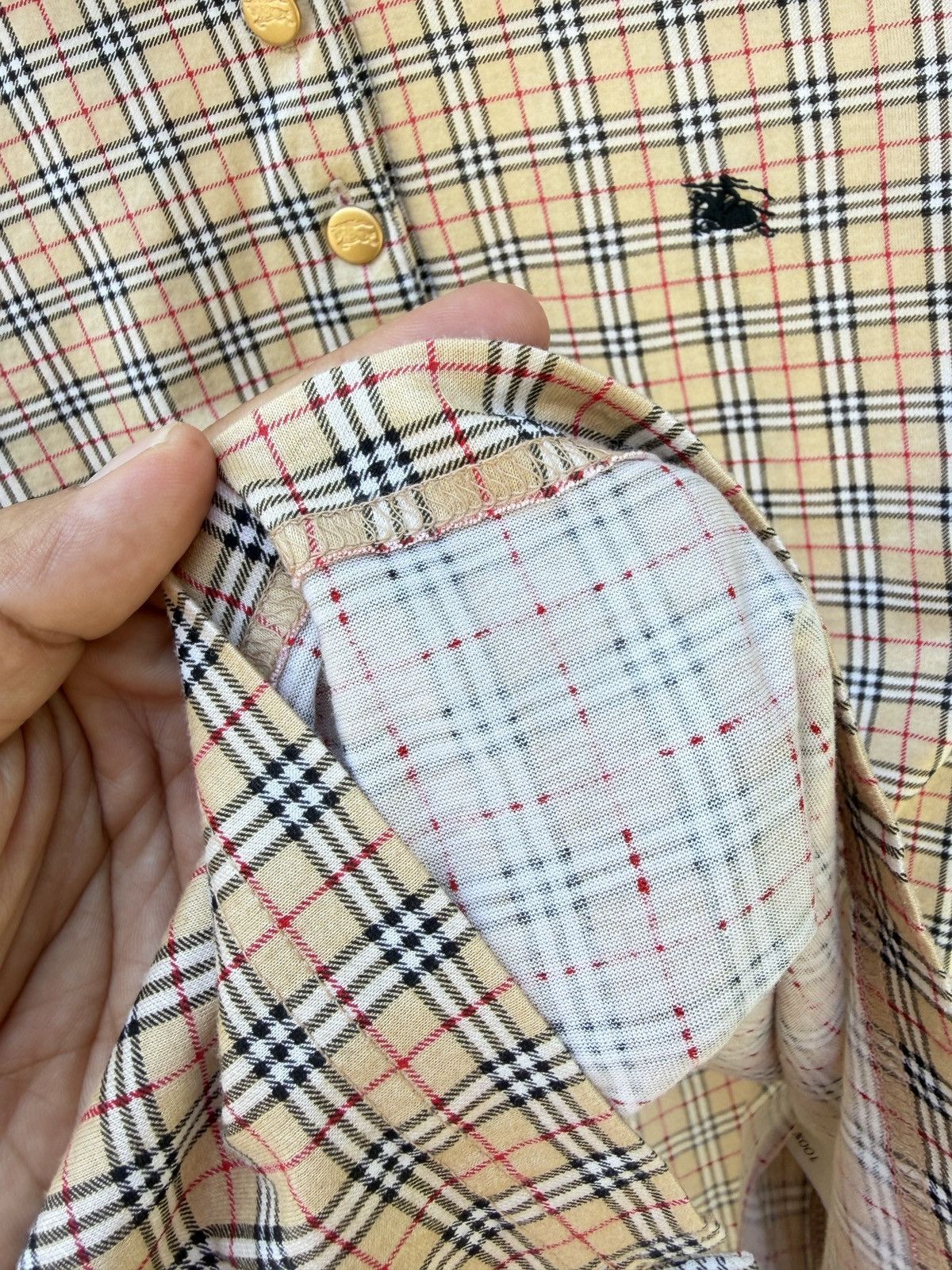 Burberry Burberry vintage nova check polo shirt Size M / US 6-8 / IT 42-44 - 9 Thumbnail