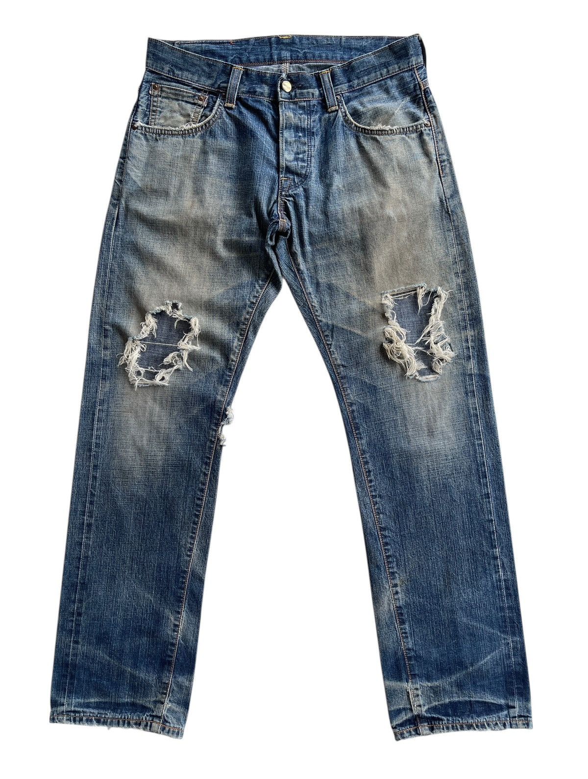 Carhartt Vintage Carhartt Distressed Selvedge Denim Size US 32 / EU 48 - 1 Thumbnail