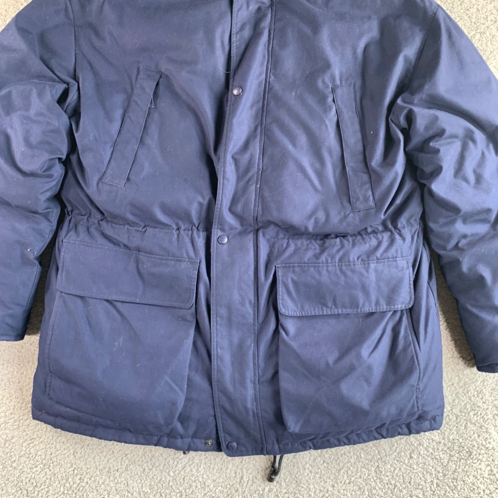 Eddie Bauer Eddie Bauer Jacket Mens Large Blue Goose Down Insulated Parka Hooded Heavy Coat Size US L / EU 52-54 / 3 - 5 Thumbnail