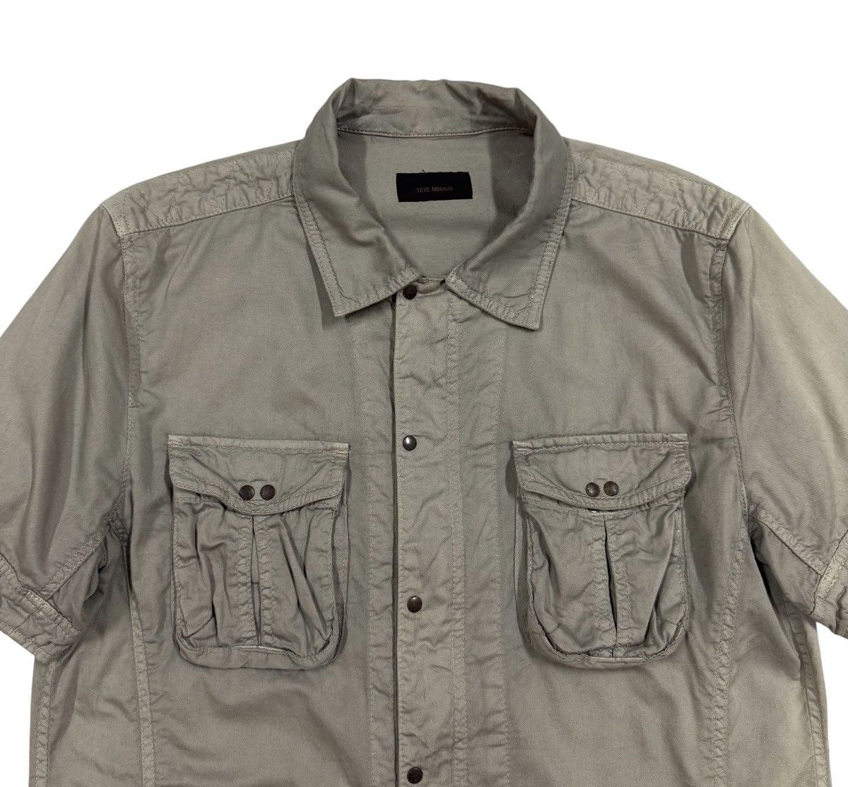 Tete Homme Vtg🔥Tete Homme Vintage M65 Snap Button Zipper Pocket Shirt Size US M / EU 48-50 / 2 - 3 Thumbnail