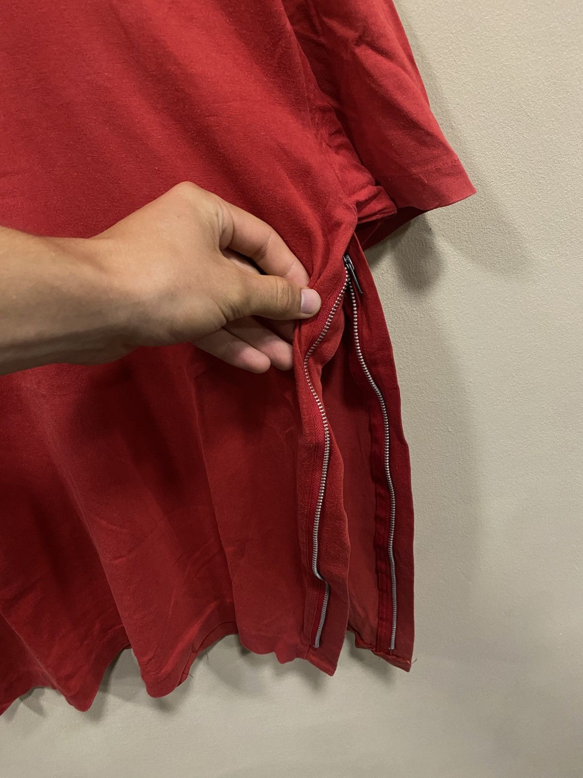 Comme des Garcons Homme Plus Vintage Comme Des Garcons Homme + Bottom Zip T-Shirt Size US M / EU 48-50 / 2 - 4 Thumbnail