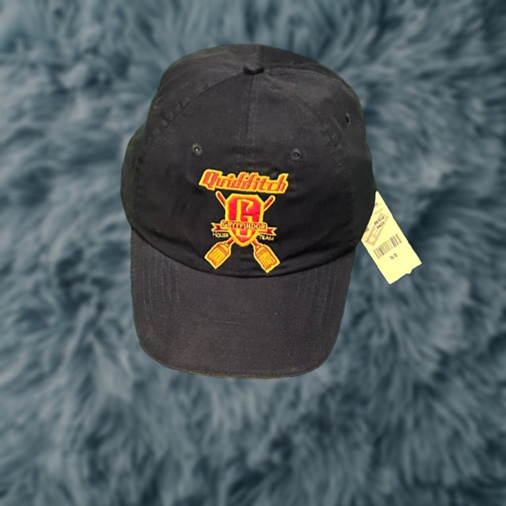 Vintage VINTAGE Harry Potter Gryffindor Quidditch Hat Cap 2000 Movie Warner Bros Adult One Size Blue Adjustable Men Baseball Cap Size ONE SIZE - 1 Thumbnail