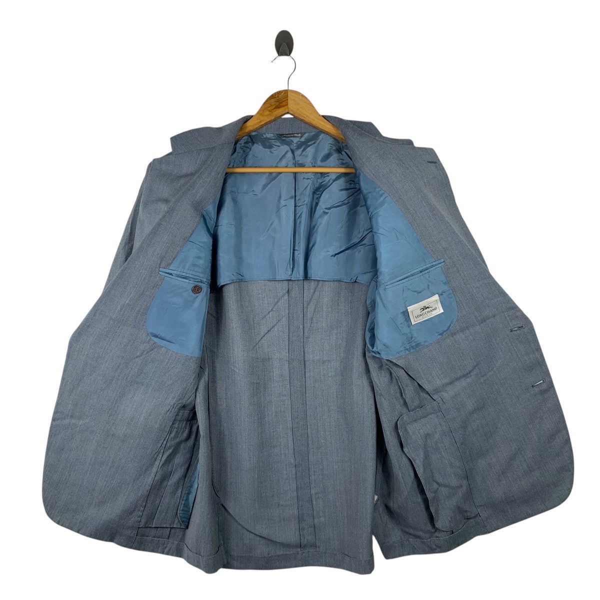 Longchamp LONGCHAMP Italian Designer Made In Italy Blazer Coat Jacket Size US L / EU 52-54 / 3 - 3 Thumbnail