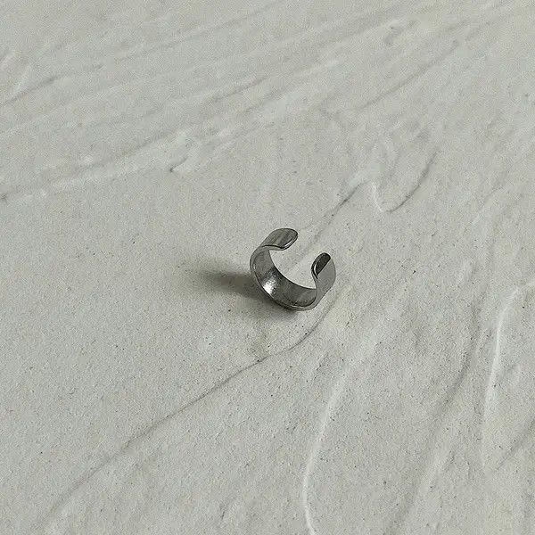 Jewelry Fashion Alphabet Men's Titanium Steel Ear Clips Size ONE SIZE - 4 Thumbnail