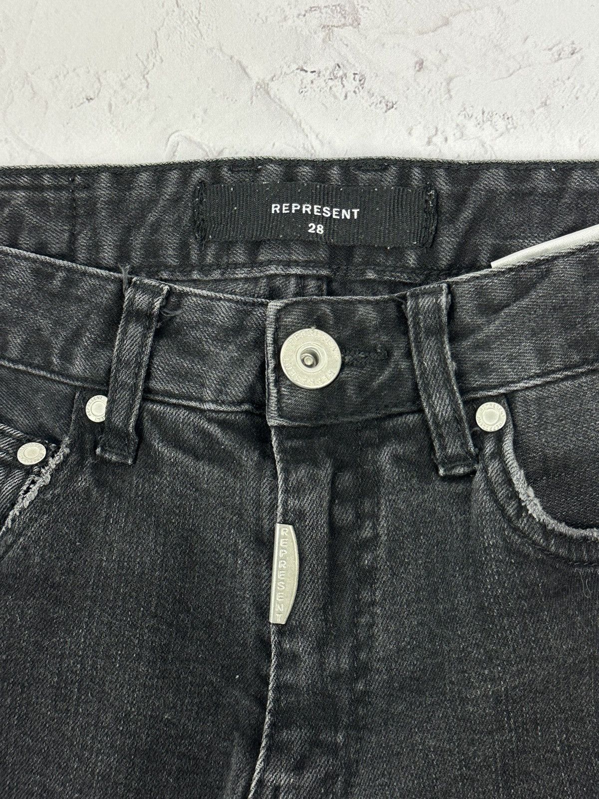Represent Clo. Represent Biker Repairer Vintage Black Denim Size US 28 / EU 44 - 5 Thumbnail