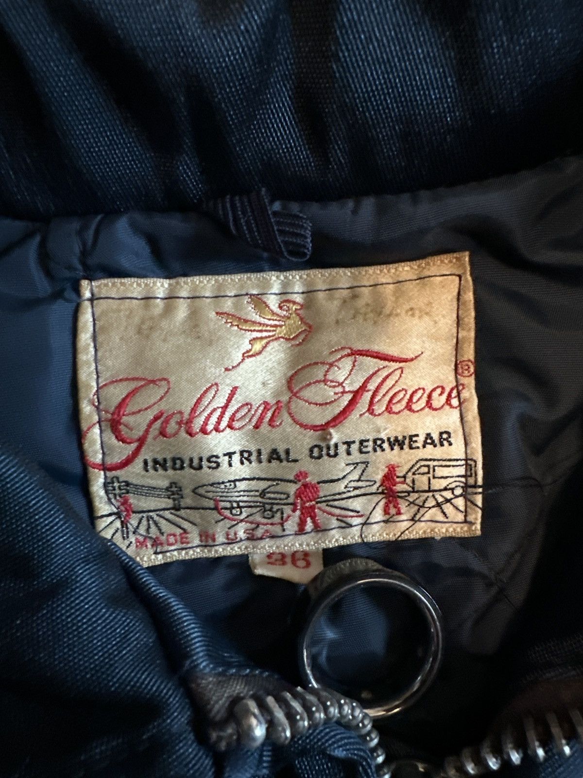 Vintage Golden Fleece Industrial Outerwear Down Jacket Size S / US 4 / IT 40 - 5 Thumbnail