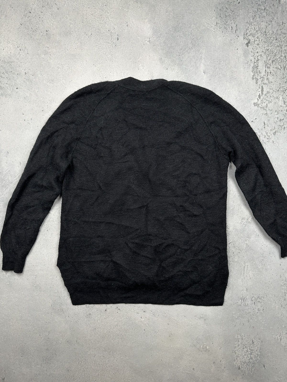 Acne Studios Acne Studios Black Alpaca Wool Cardigan Minimalist Archive Size M / US 6-8 / IT 42-44 - 10 Thumbnail