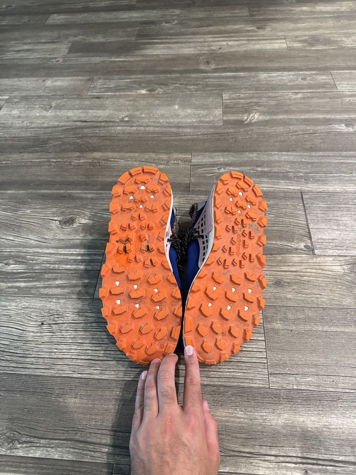 Adidas × Pharrell ADIDAS x PHARRELL WILLIAMS NMD hu 12.5M Size US 12.5 / EU 45-46 - 9 Thumbnail