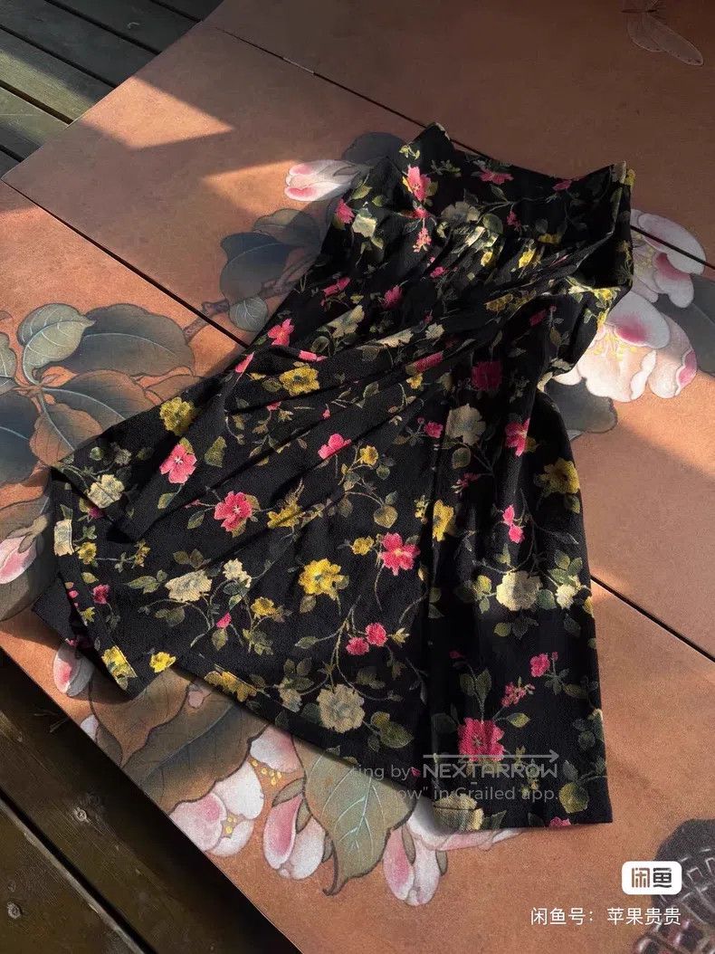 Kenzo Kenzo Floral Wool Skirt Size 24" / US 00 / IT 34 - 5 Thumbnail
